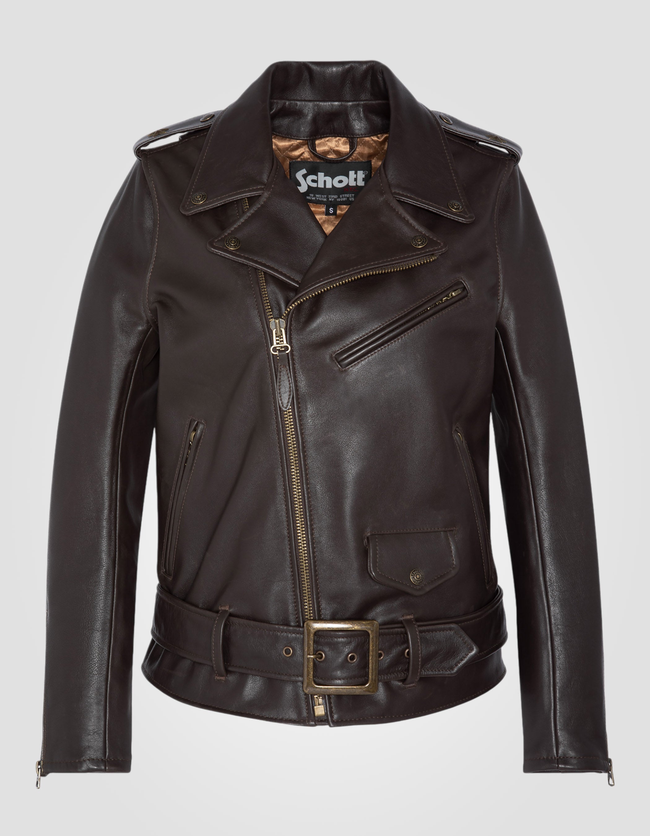 Iconic One Star Perfecto® jacket, with belt, cowhide leather-2