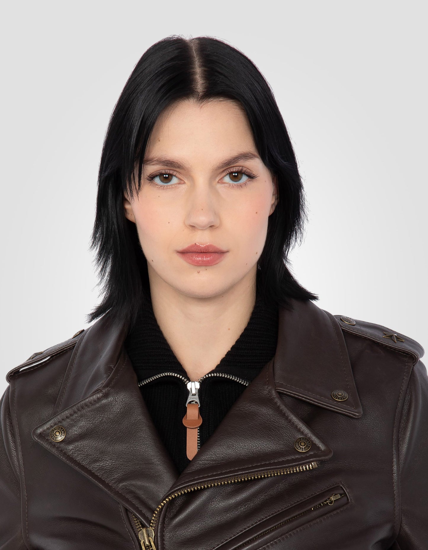 Iconic One Star Perfecto® jacket, with belt, cowhide leather