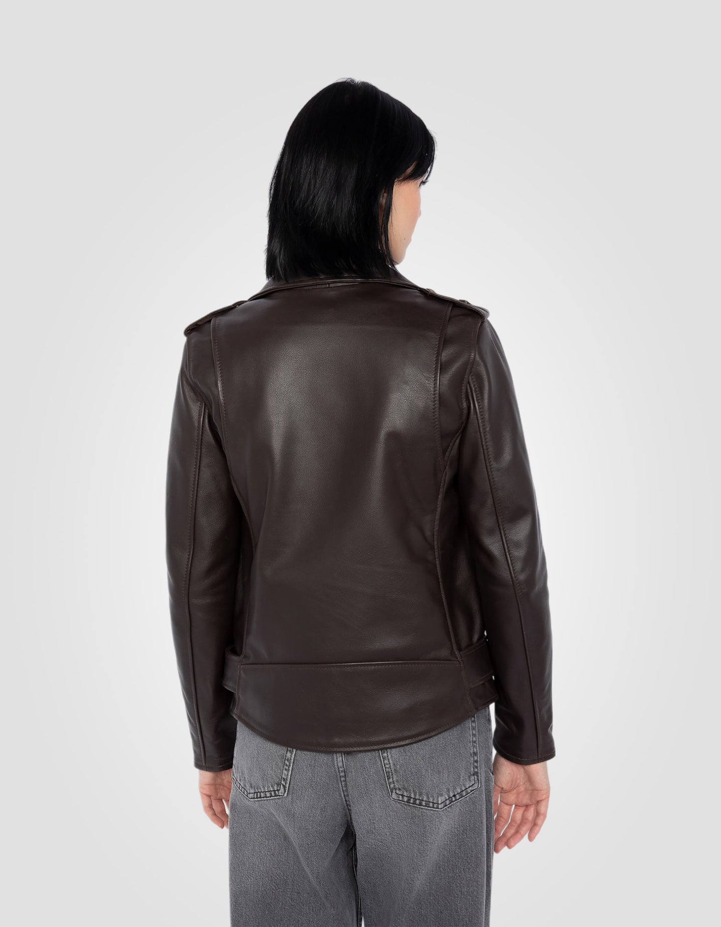 Iconic One Star Perfecto® jacket, with belt, cowhide leather