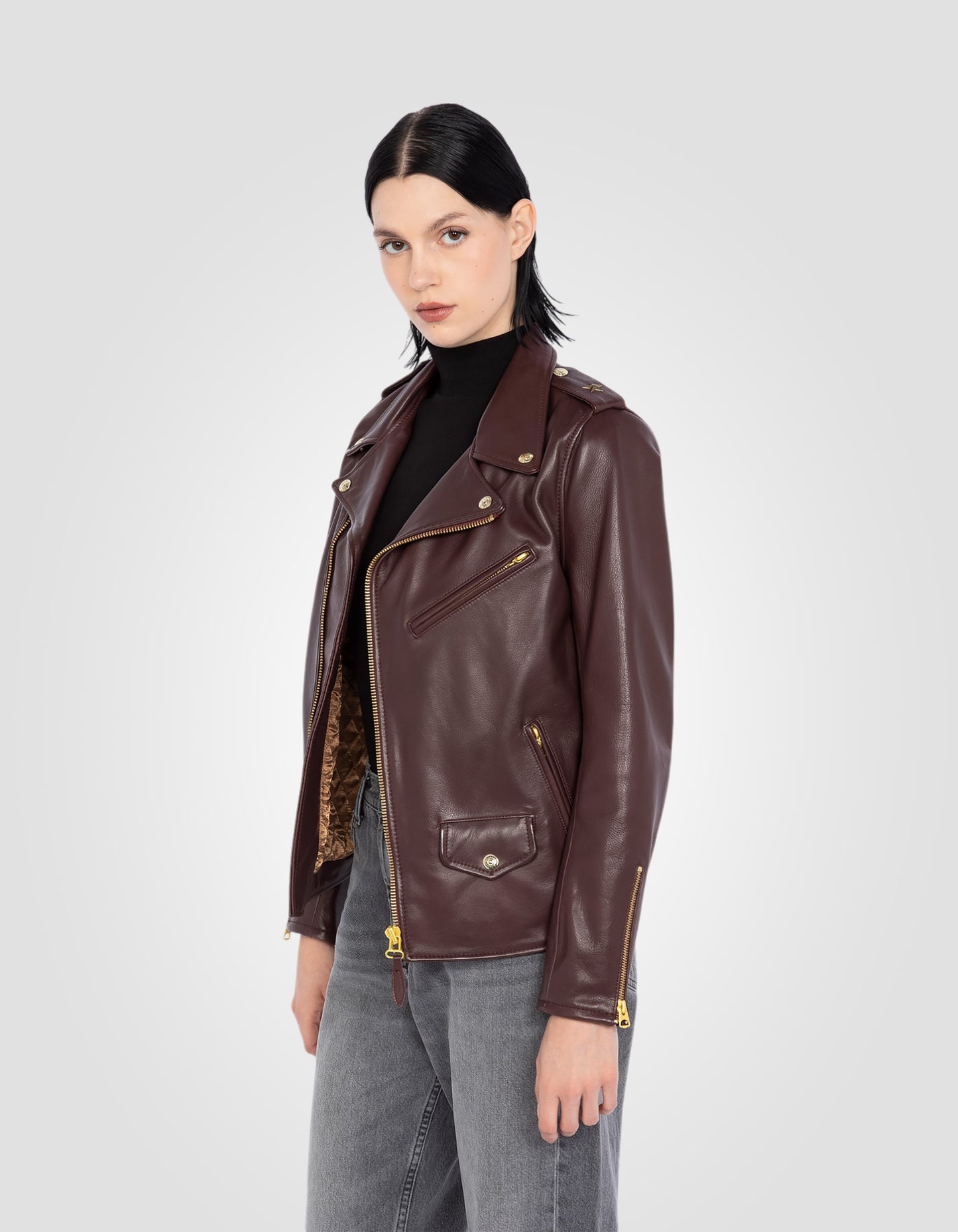 Blouson Perfecto® One Star, cuir de vachette