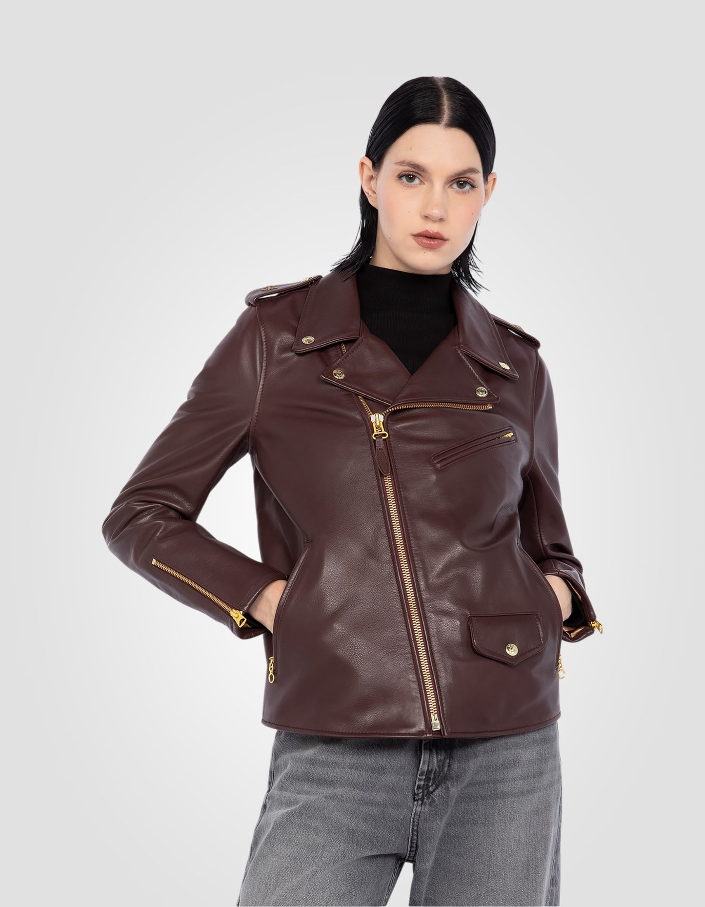 Blouson Perfecto® One Star, cuir de vachette