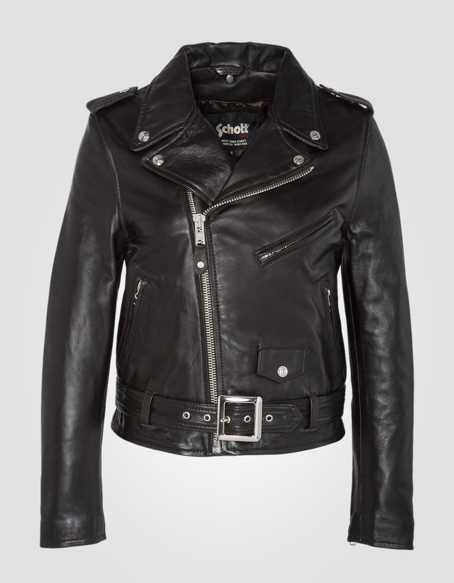 Perfecto® jacket, with belt, lambskin leather