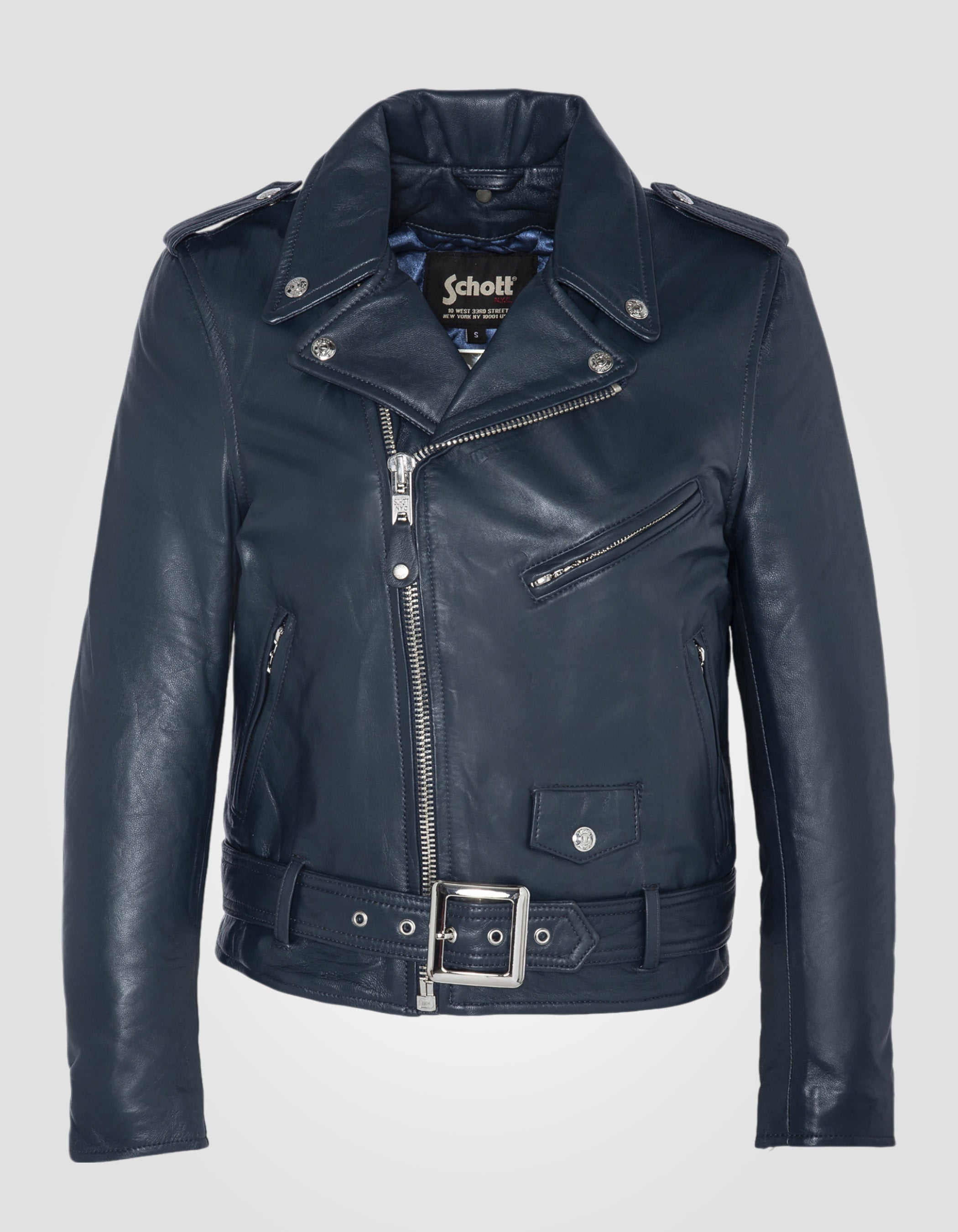 Perfecto® jacket, with belt, lambskin leather-2