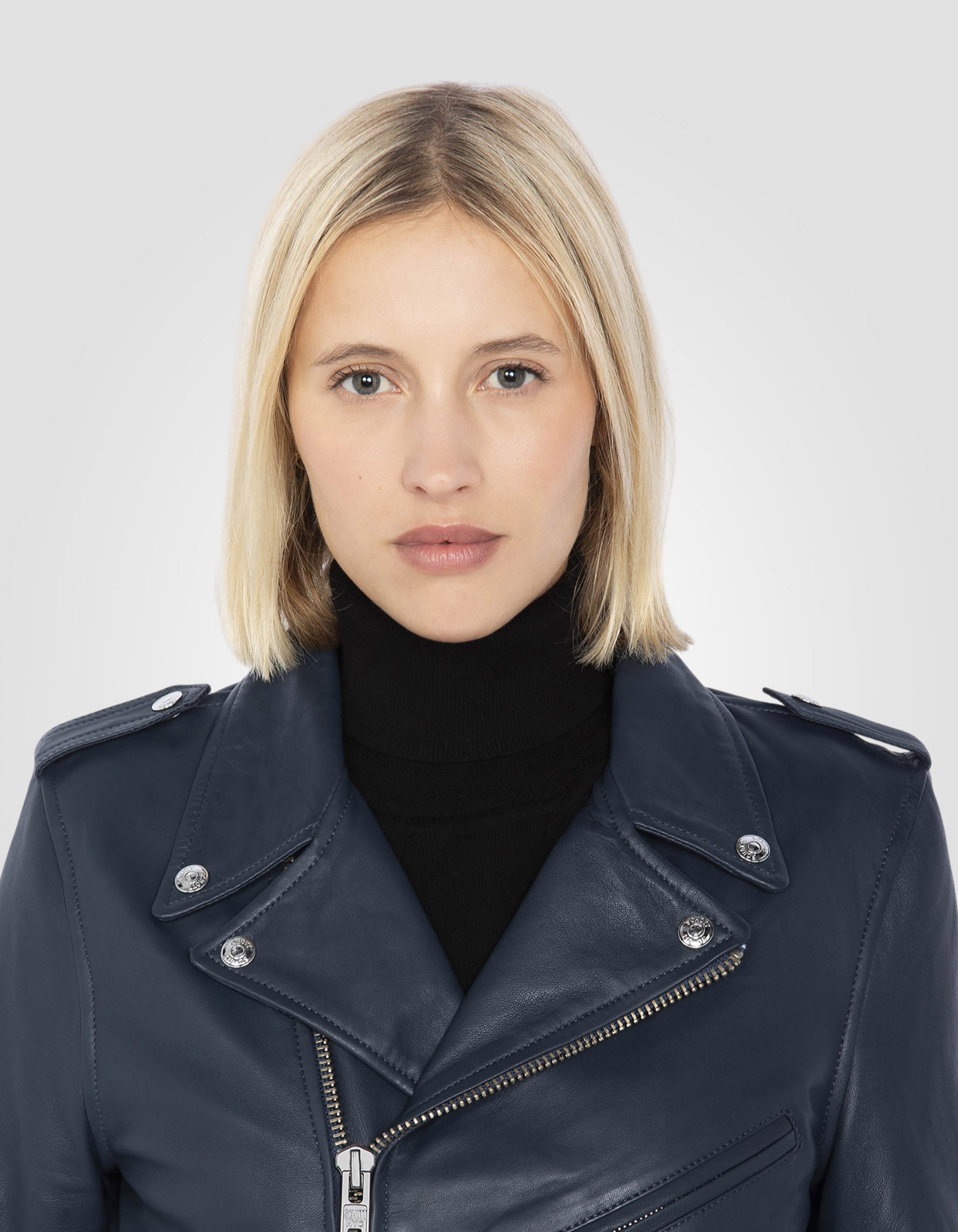 Perfecto® jacket, with belt, lambskin leather-5