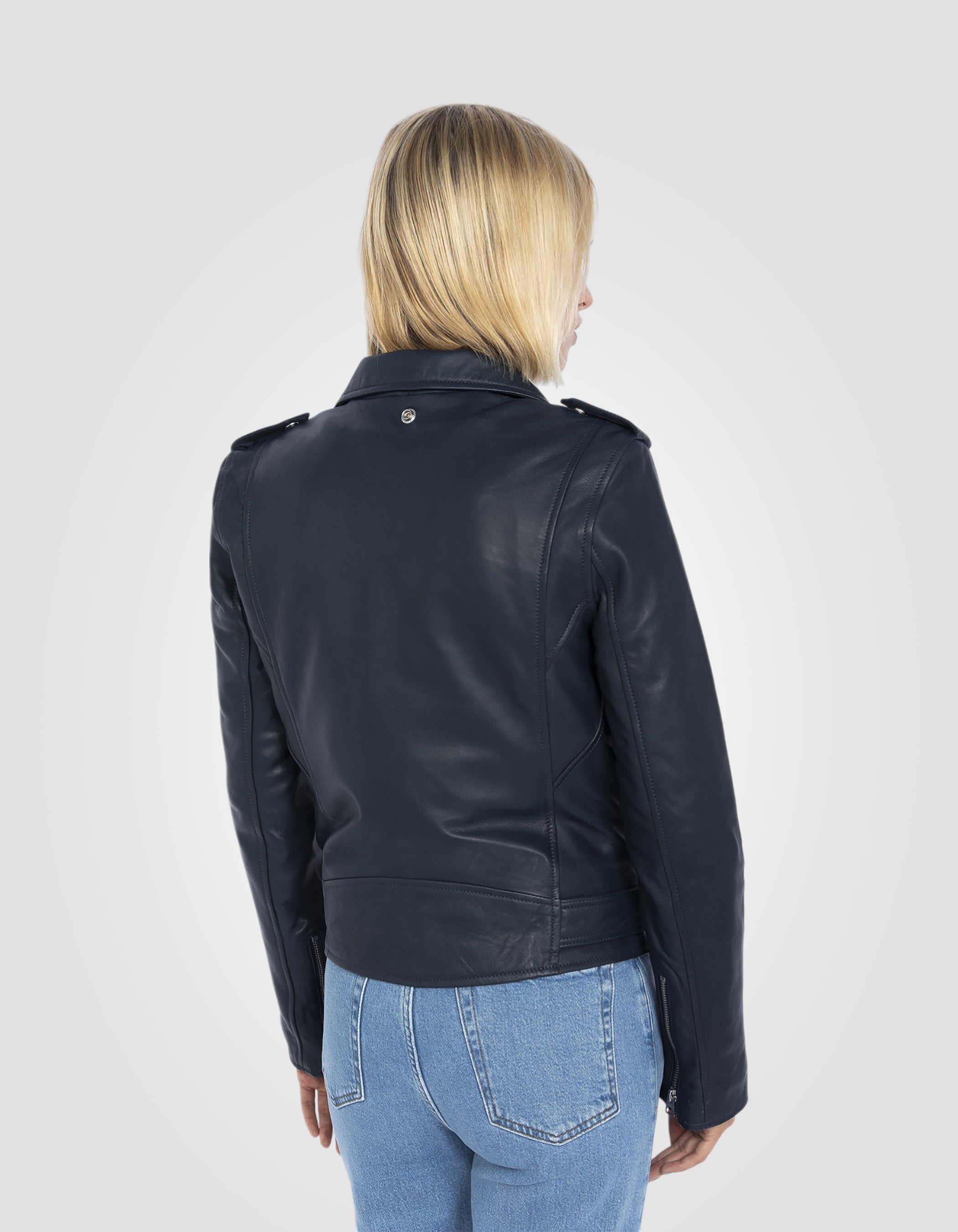 Perfecto® jacket, with belt, lambskin leather-6