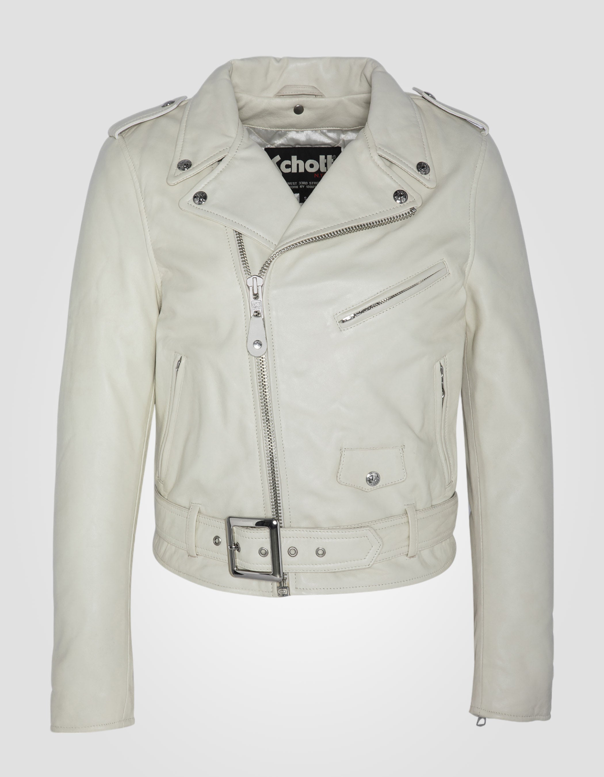 Perfecto® jacket, with belt, lambskin leather-1