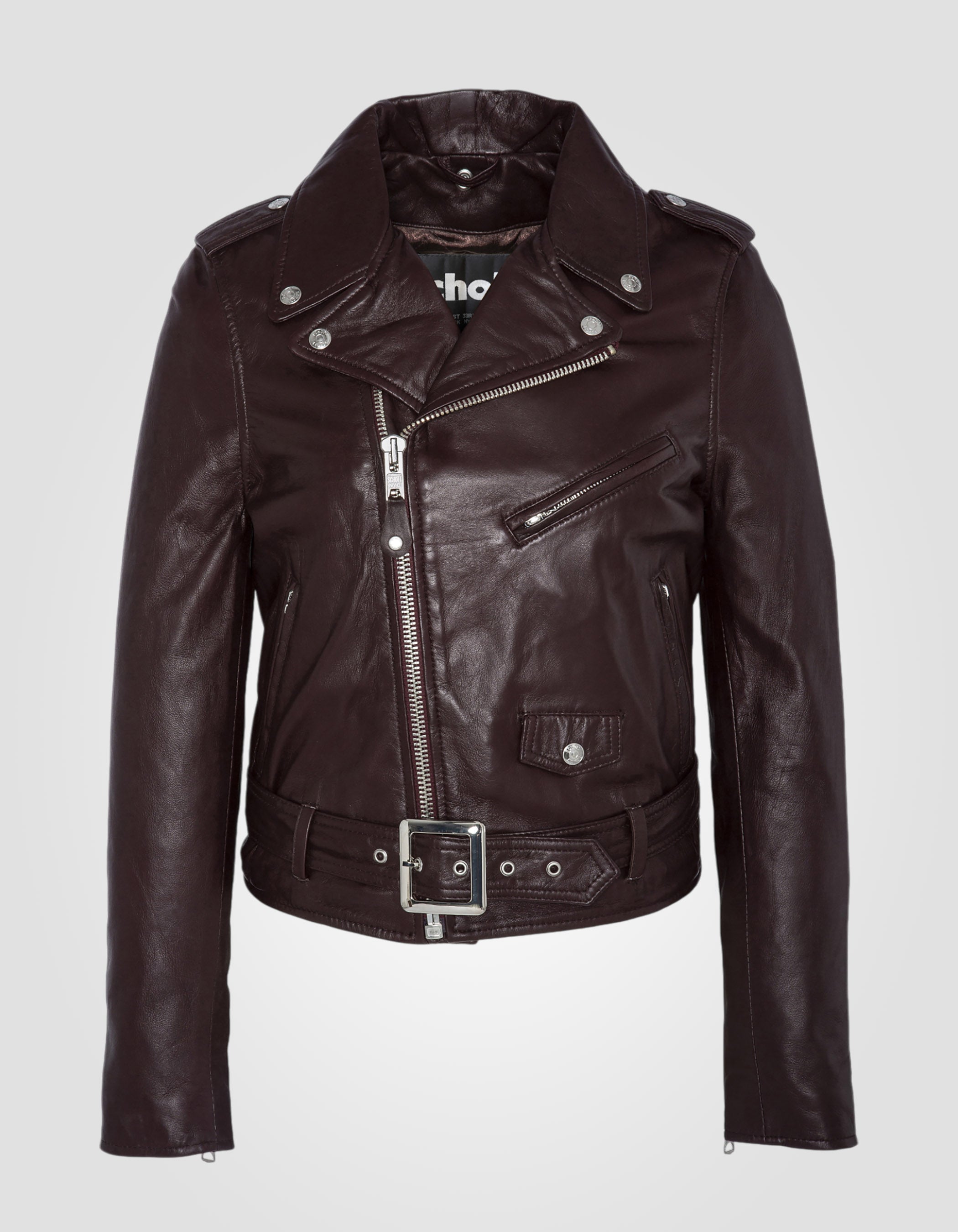 Perfecto® jacket, with belt, lambskin leather-1