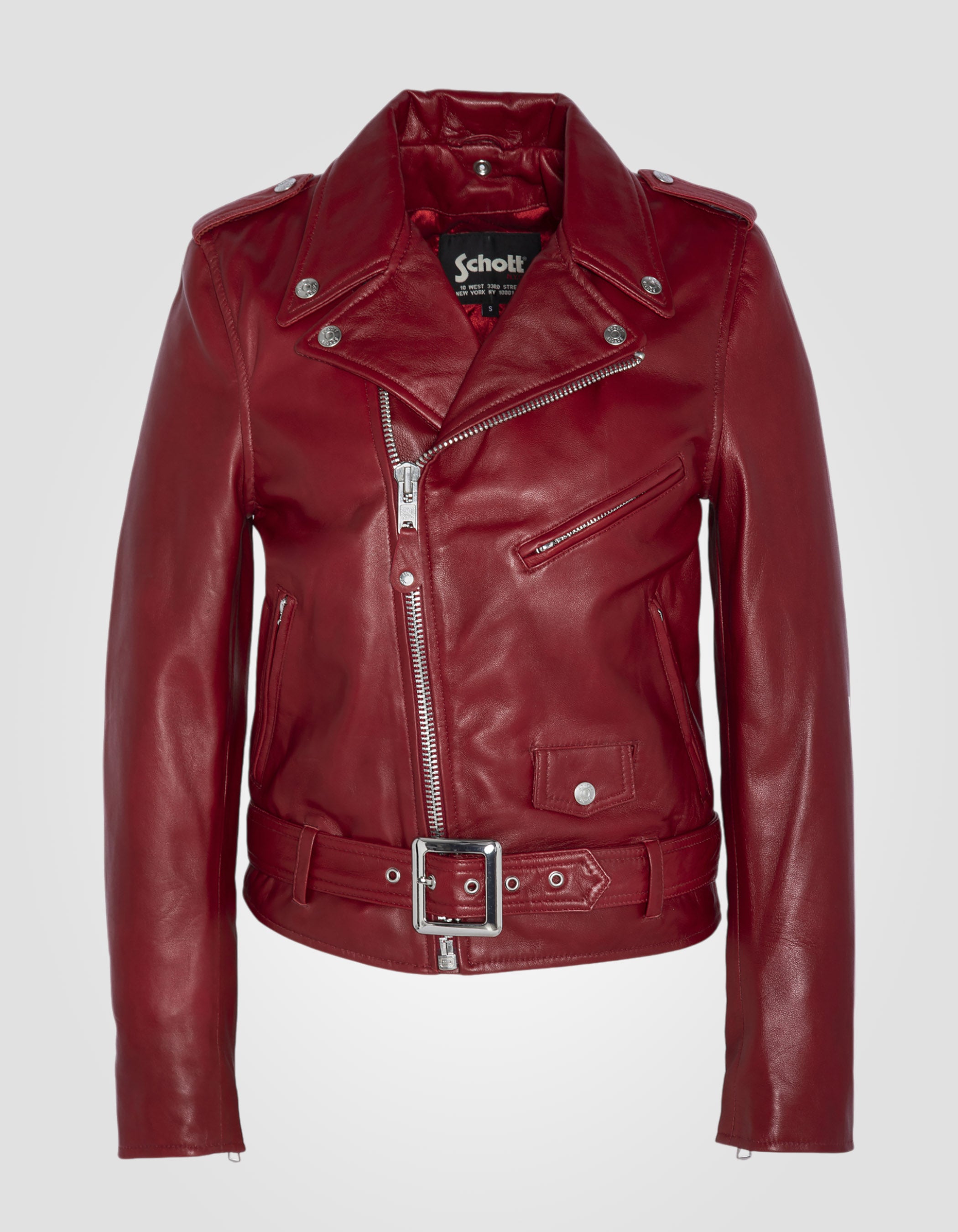 Perfecto® jacket, with belt, lambskin leather-2