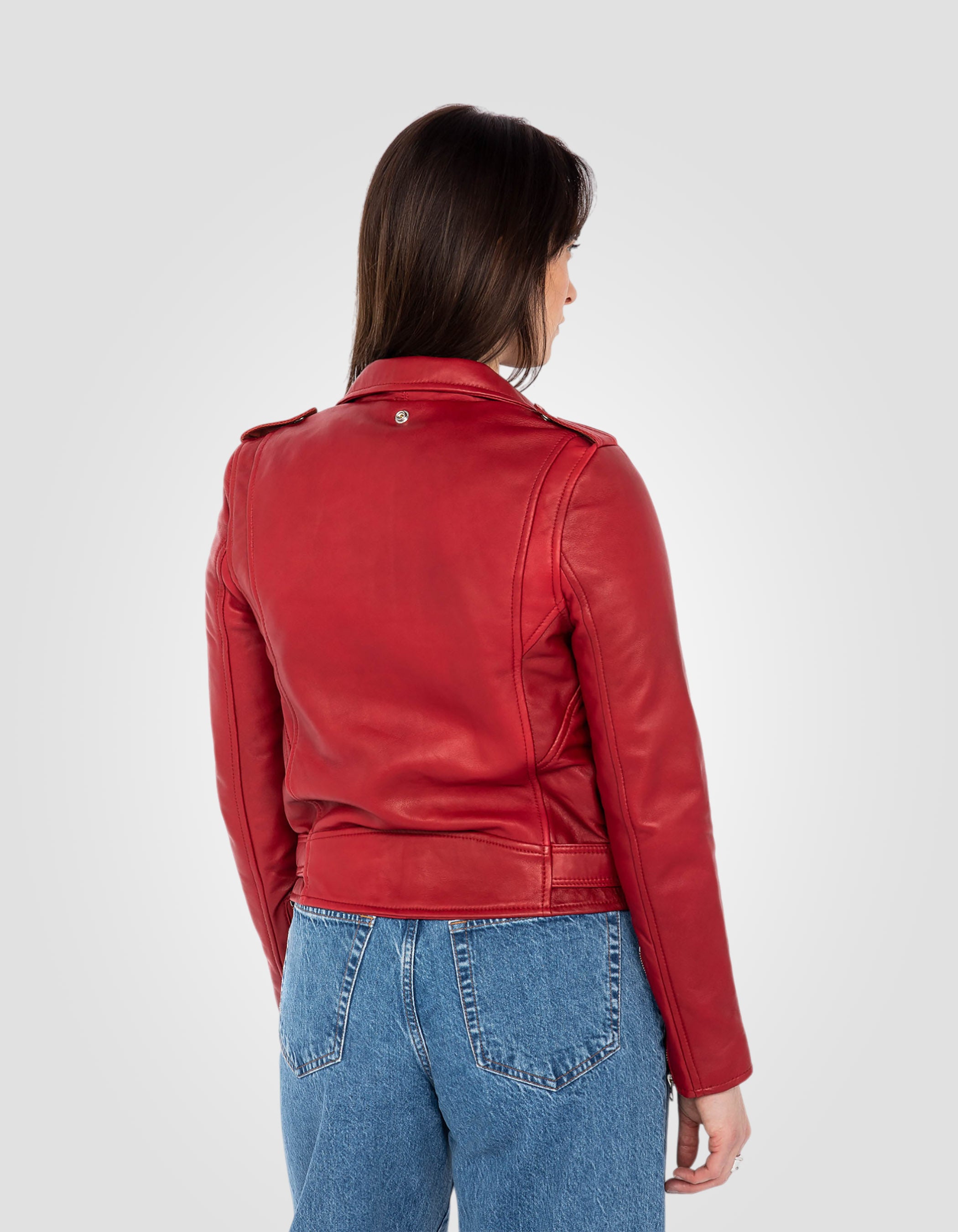 Perfecto® jacket, with belt, lambskin leather-7