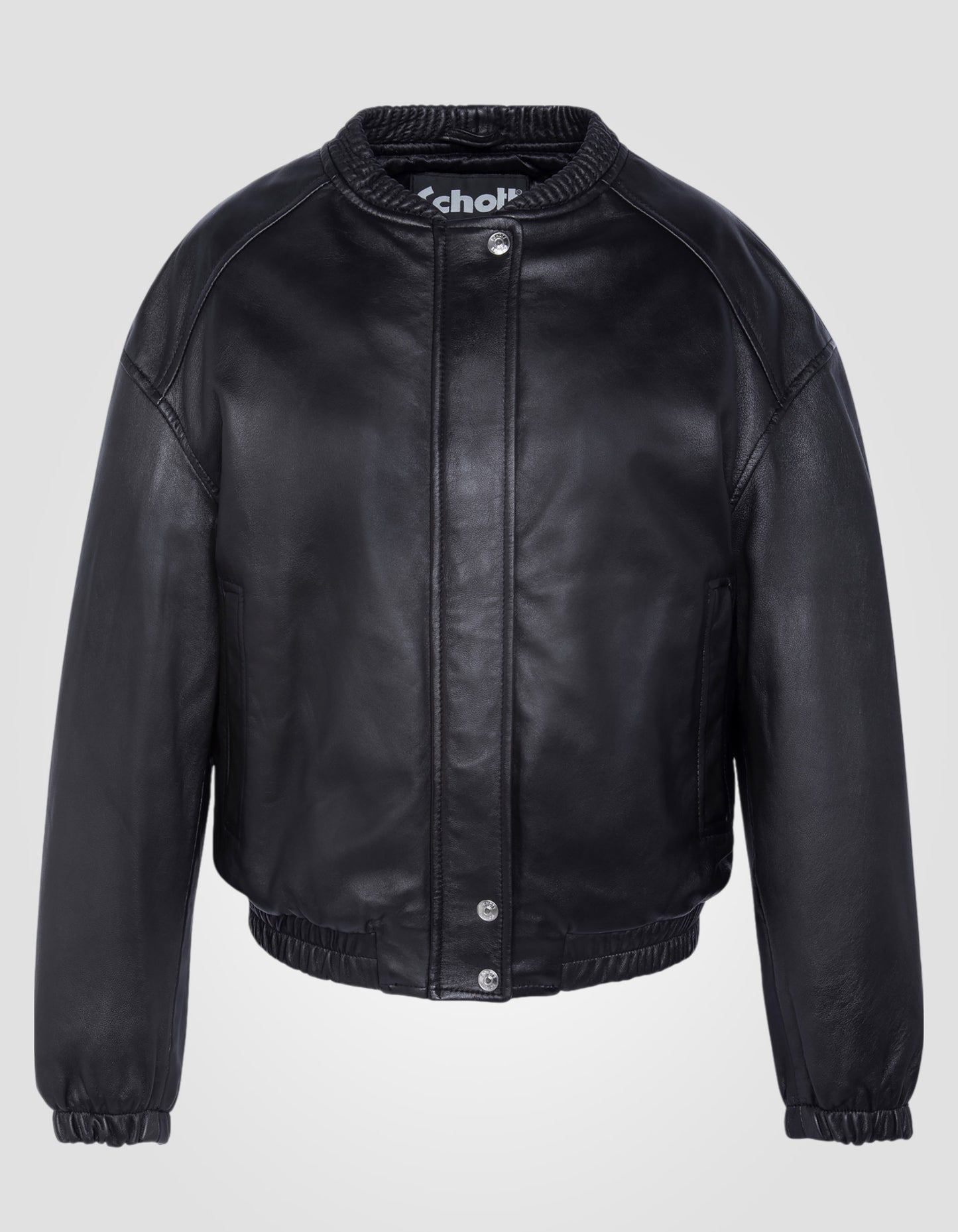 Blouson Bomber rétro, cuir d'agneau