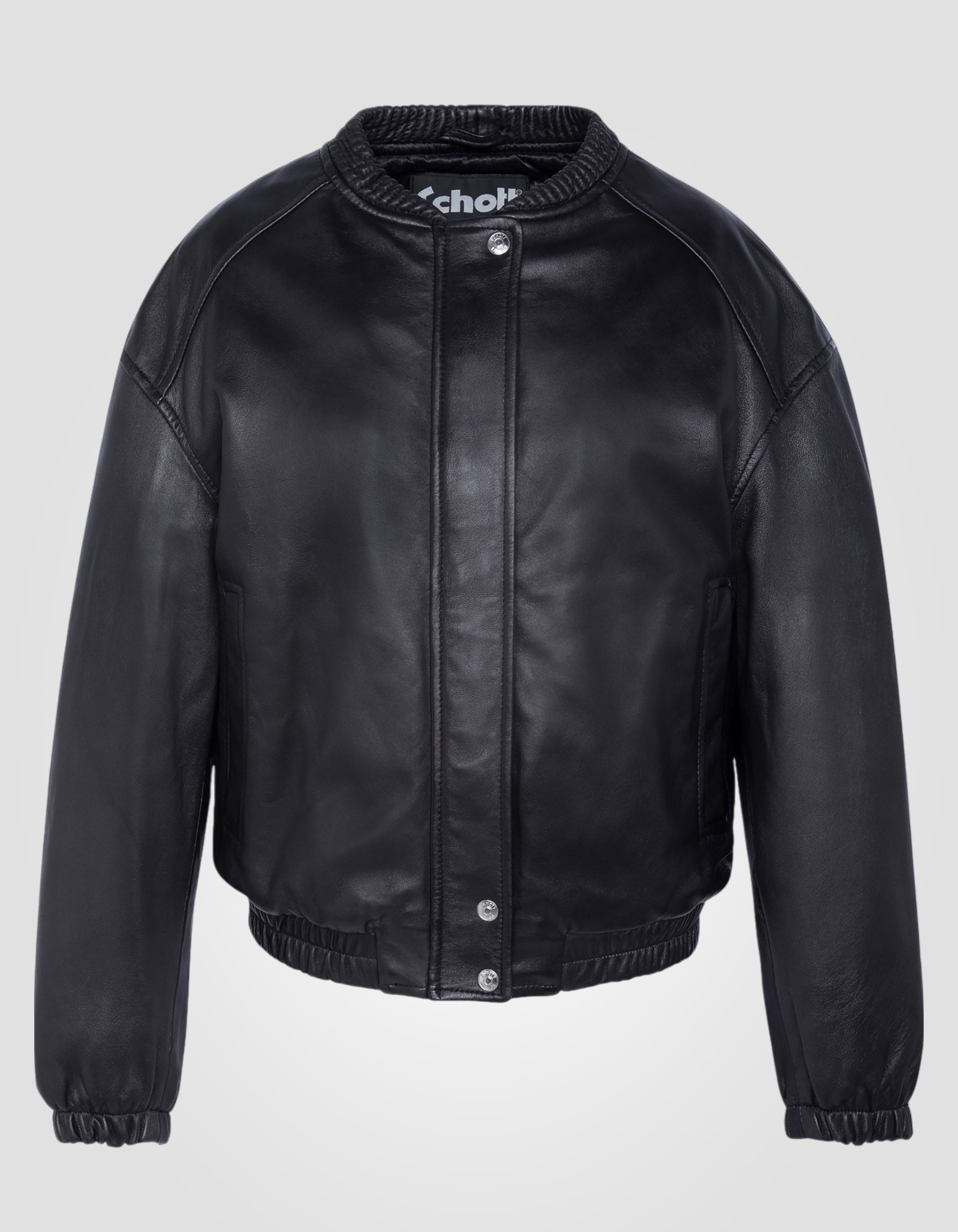 Bomber Jacket, washed lambskin leather-2