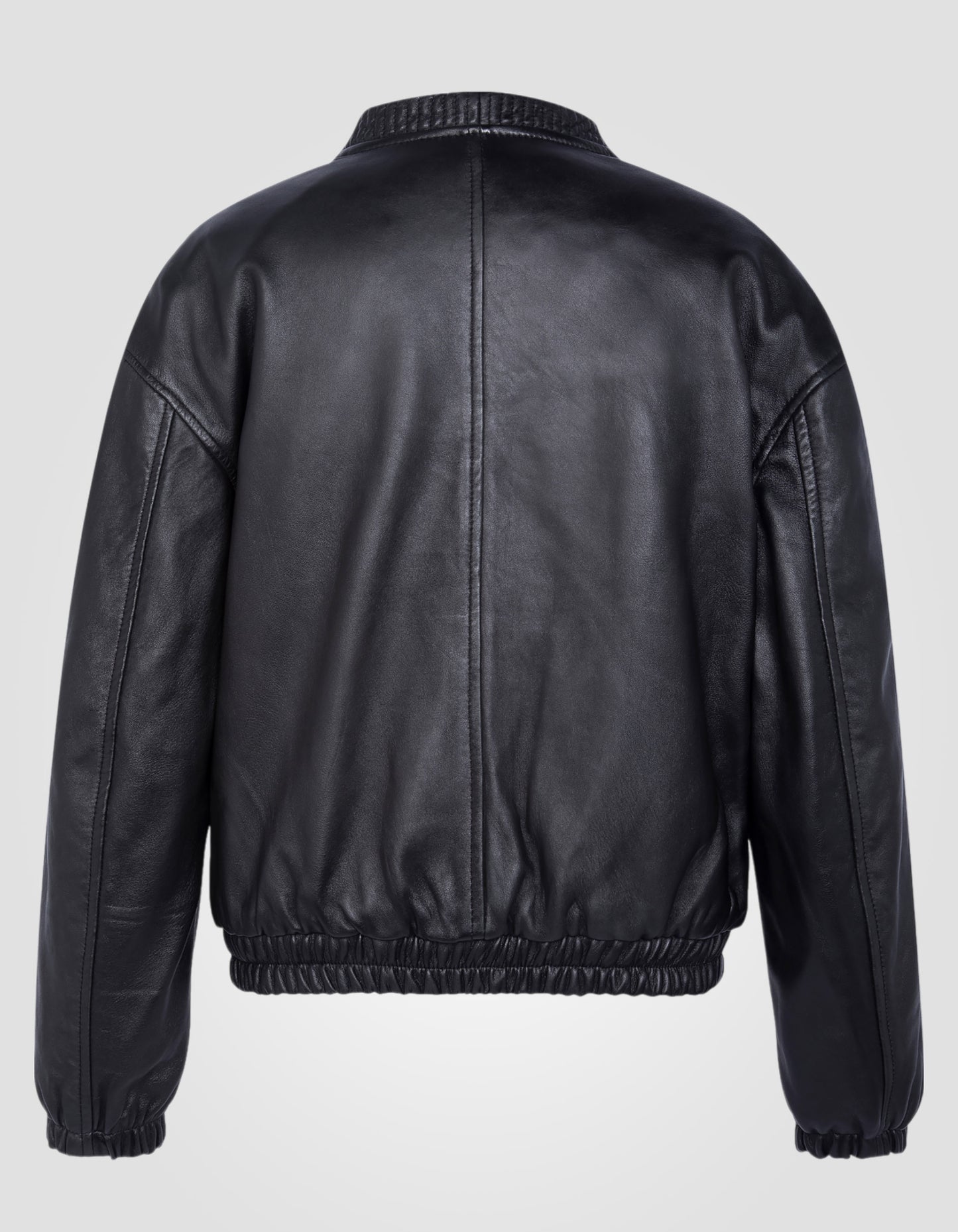 Blouson Bomber rétro, cuir d'agneau