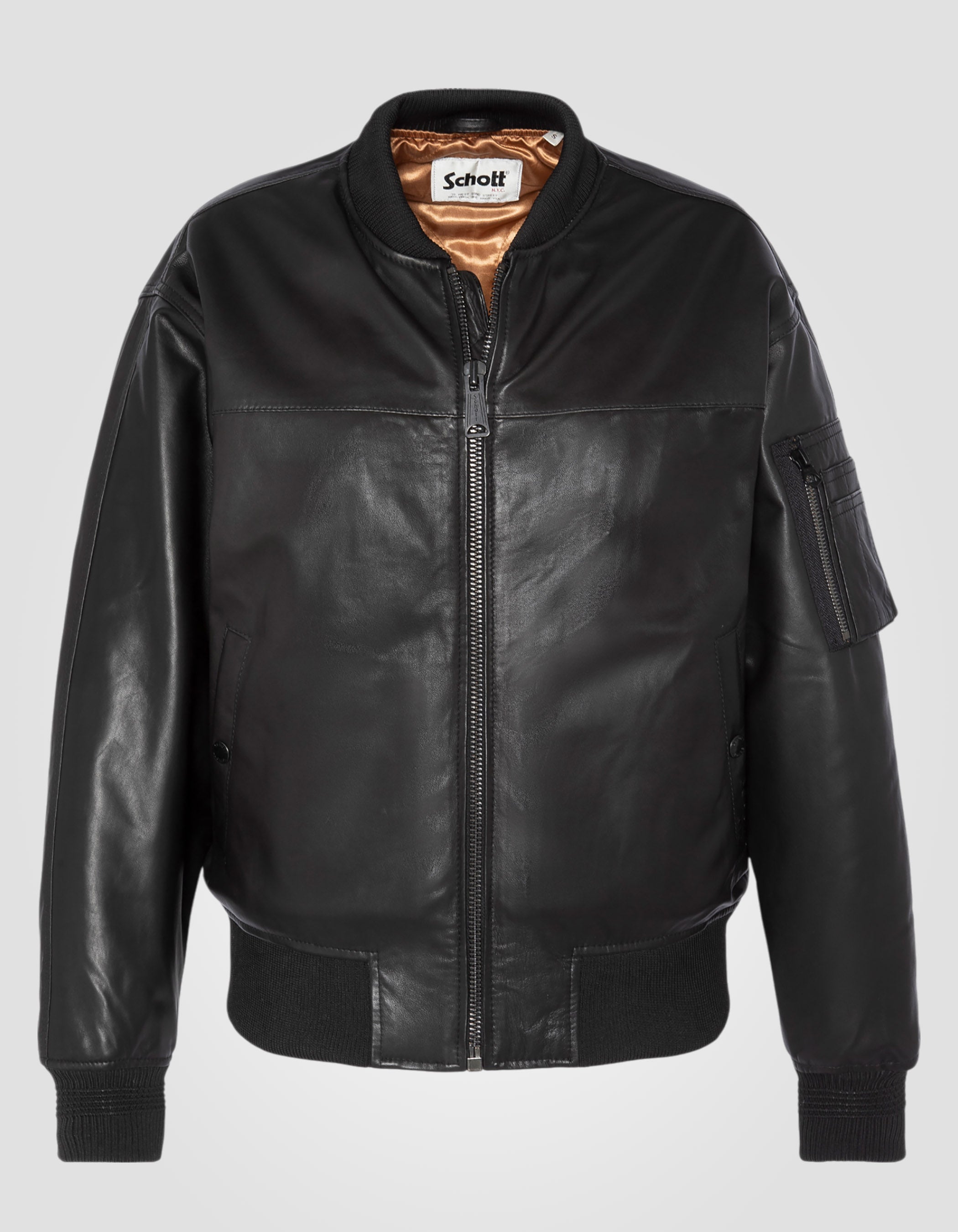 Bomber jacket, lambskin leather-2