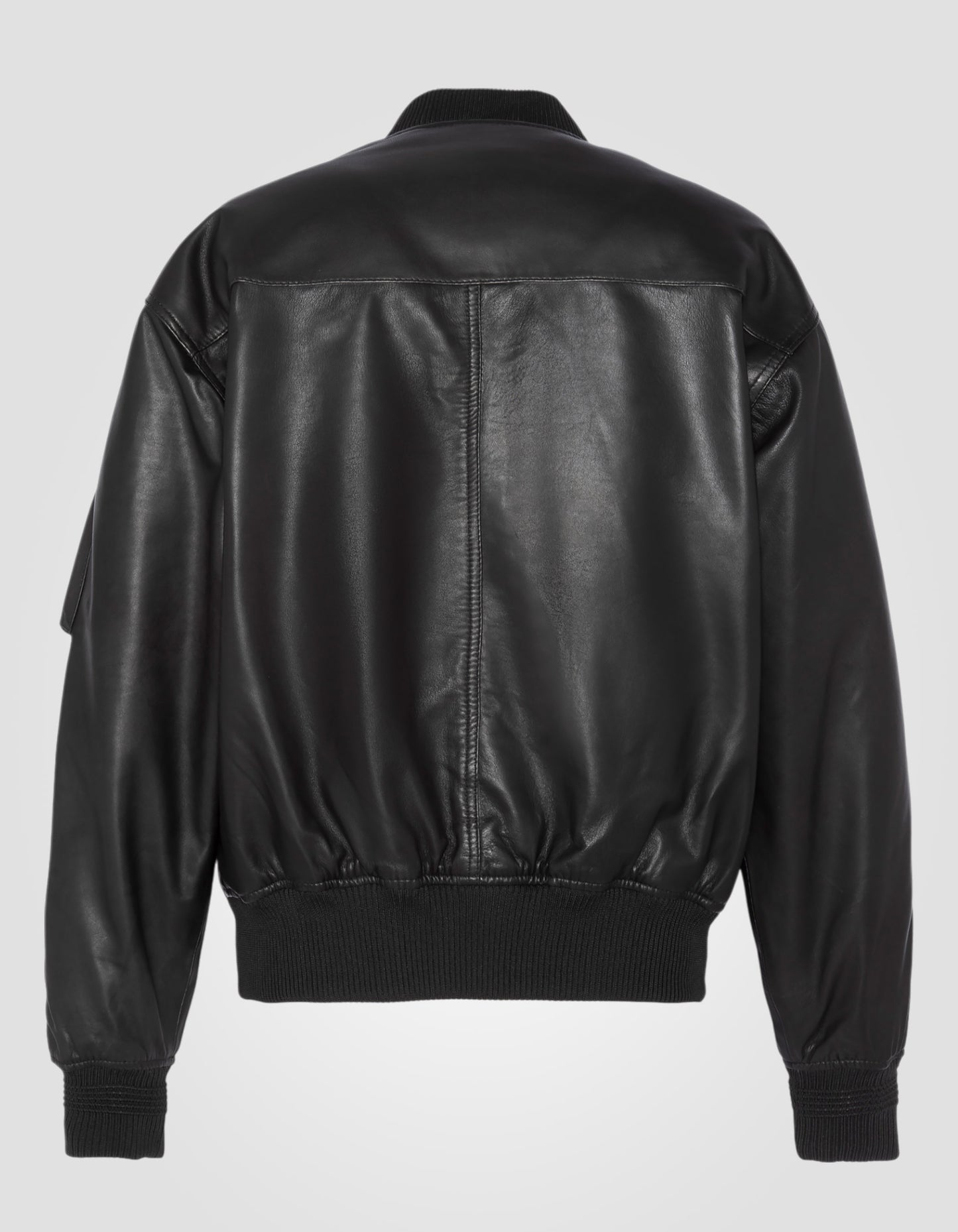 Blouson bomber, cuir d'agneau