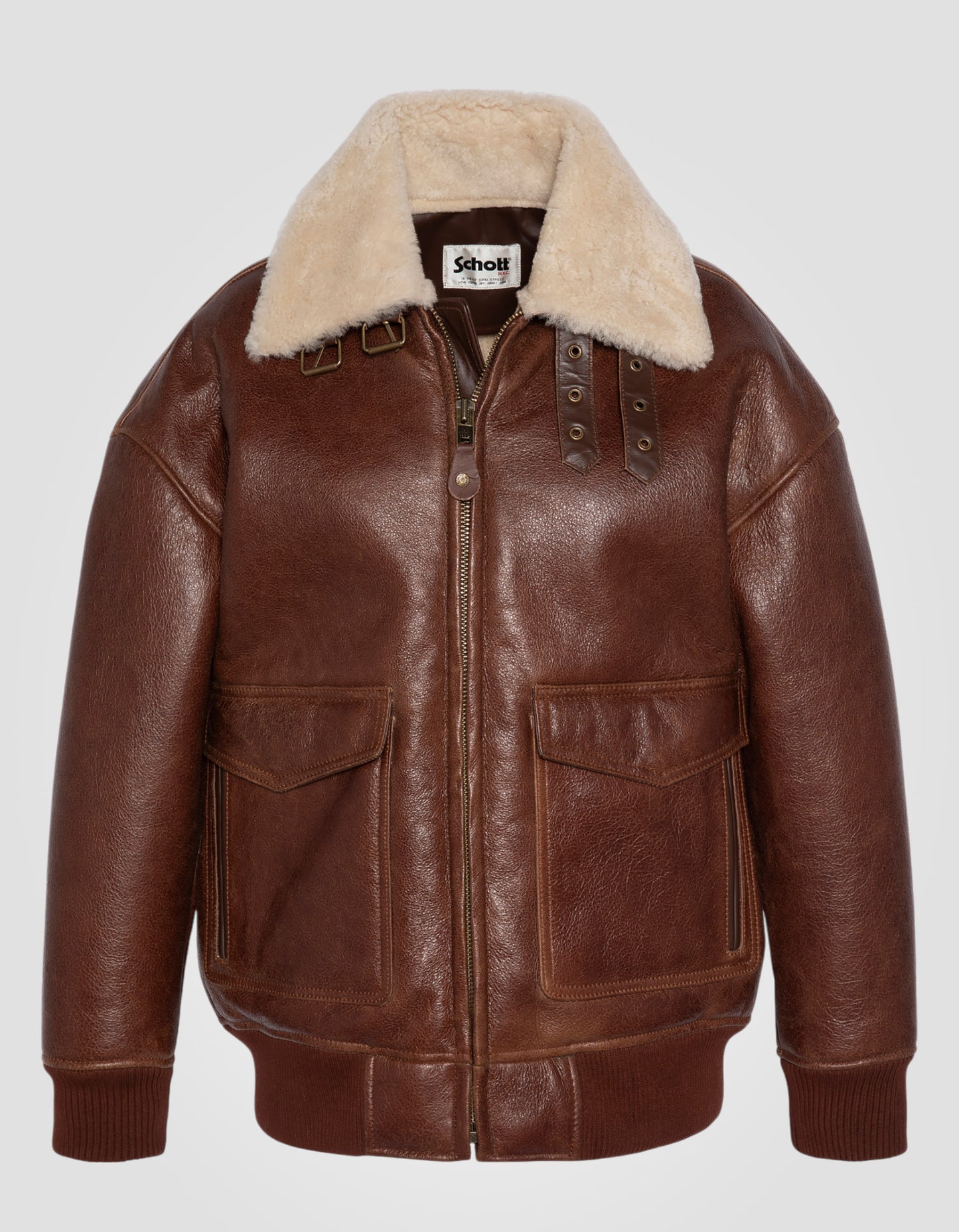 Blouson pilote, mouton double face