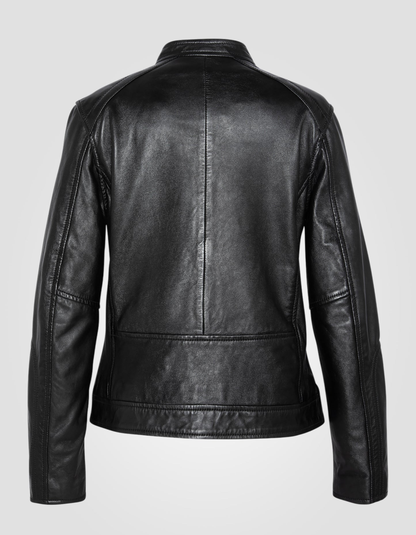 Blouson motard, cuir d'agneau