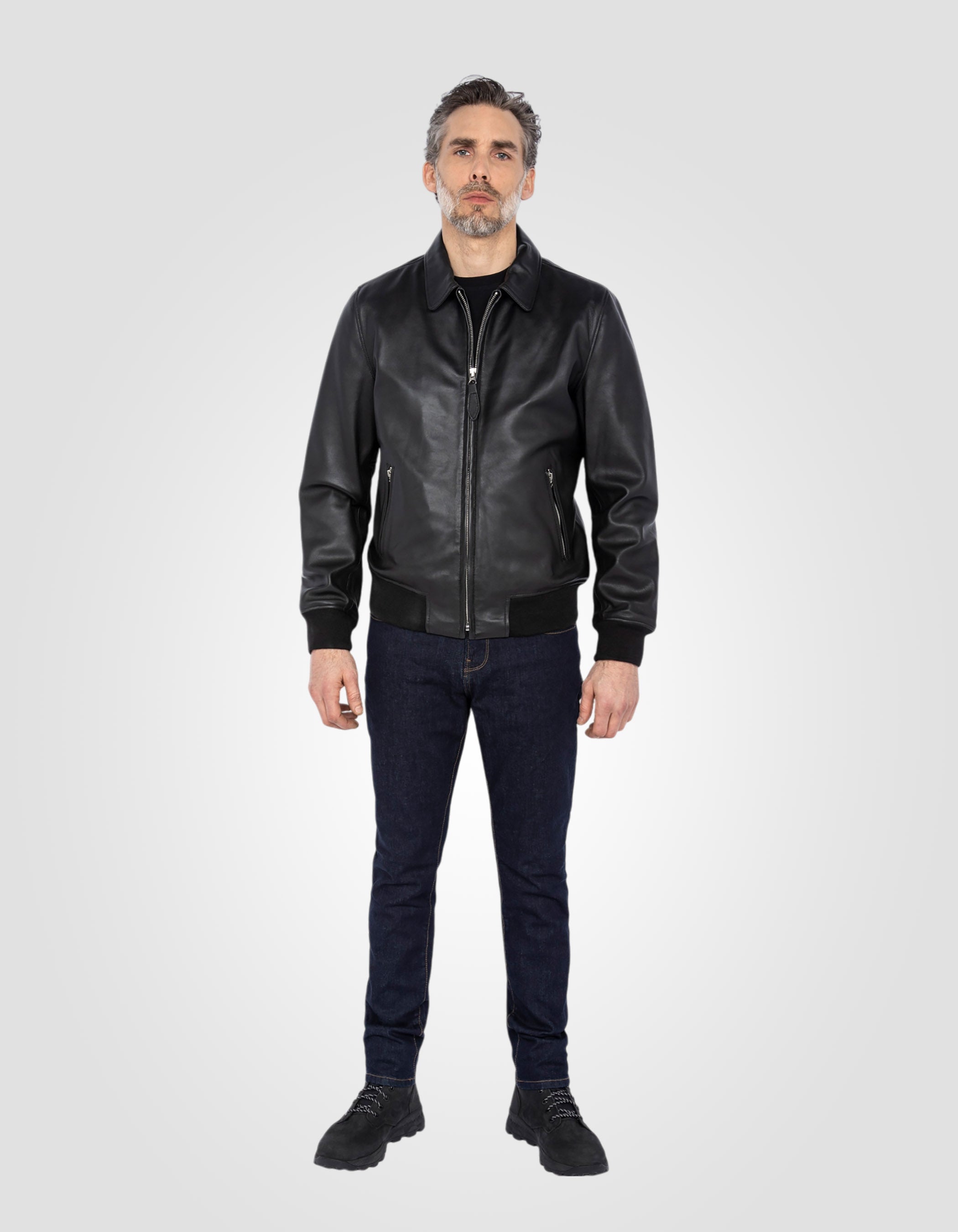 Casual jacket, lambskin leather-1