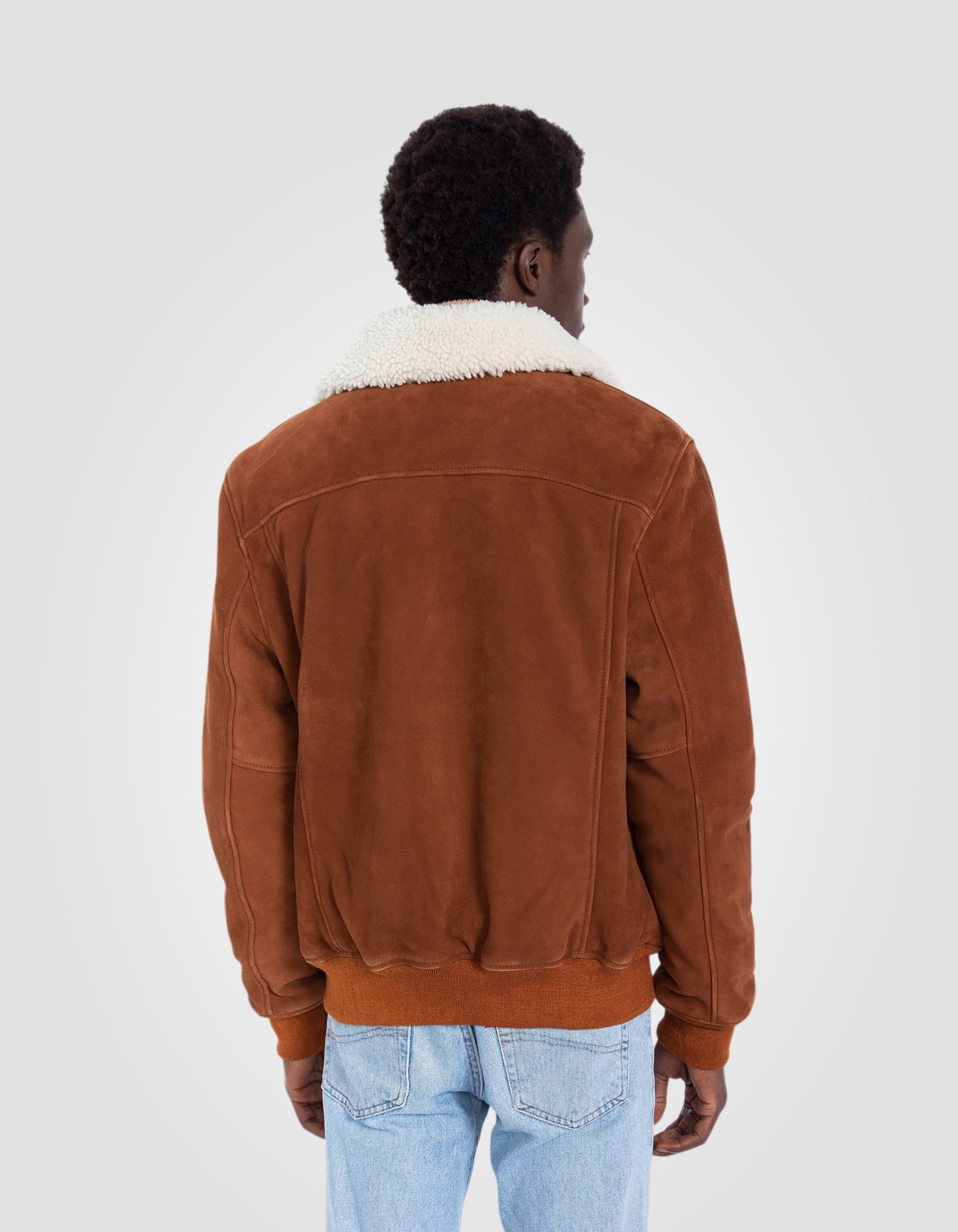 Blouson casual, cuir de chèvre