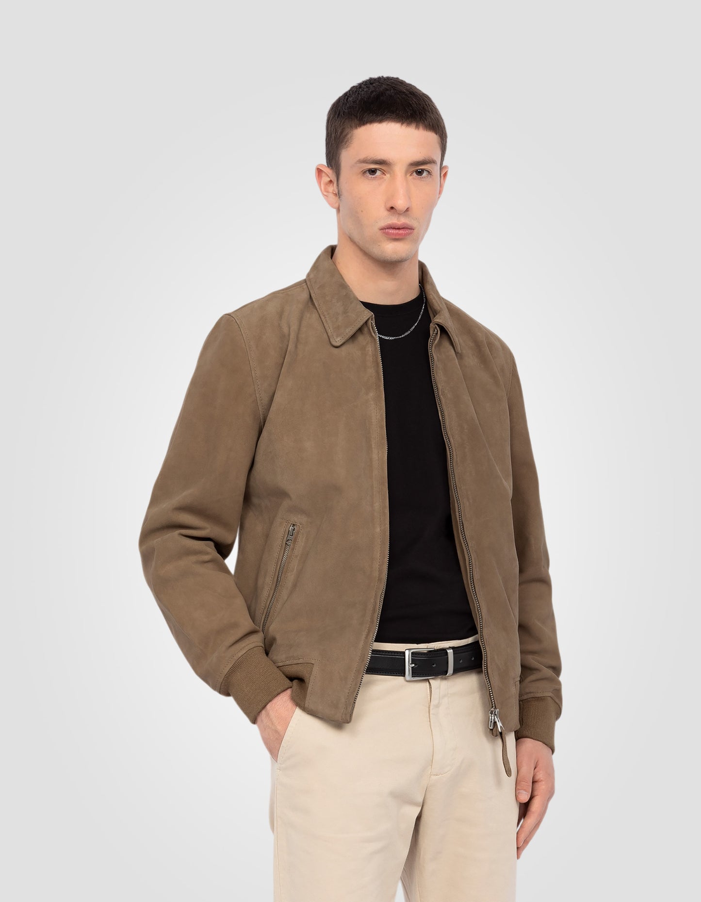 Casual jacket, goat leather