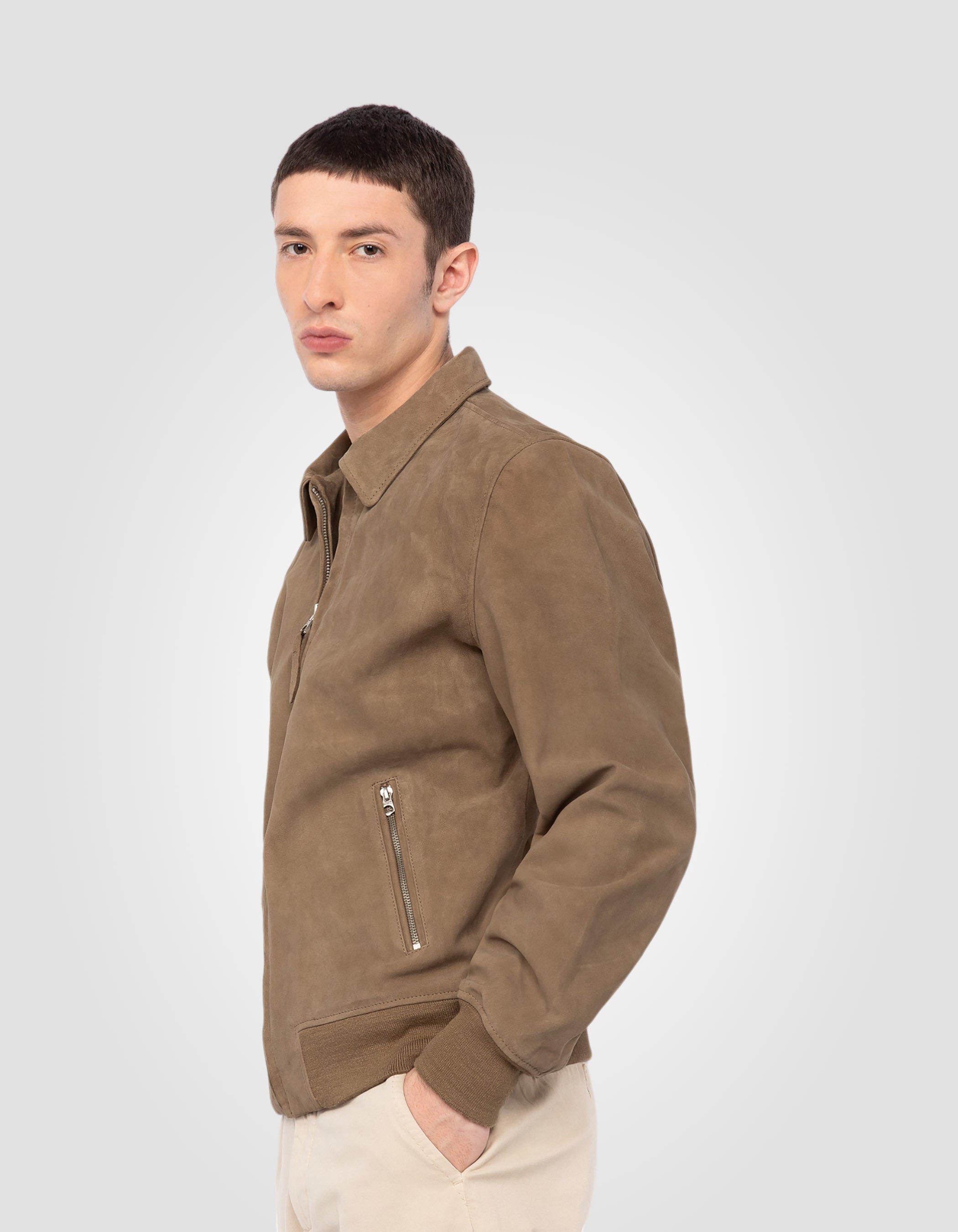 Casual jacket, goat leather-4