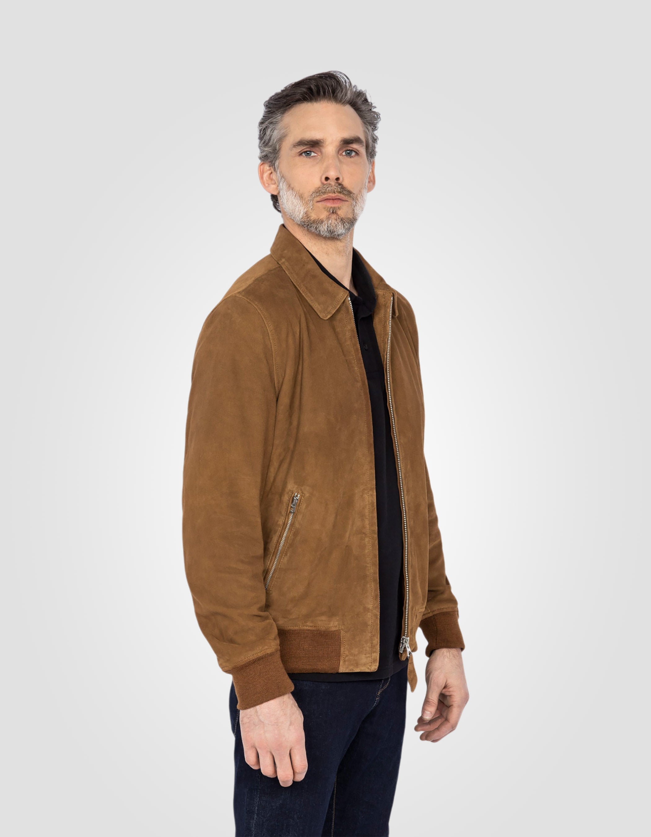 Casual jacket, goat leather-4