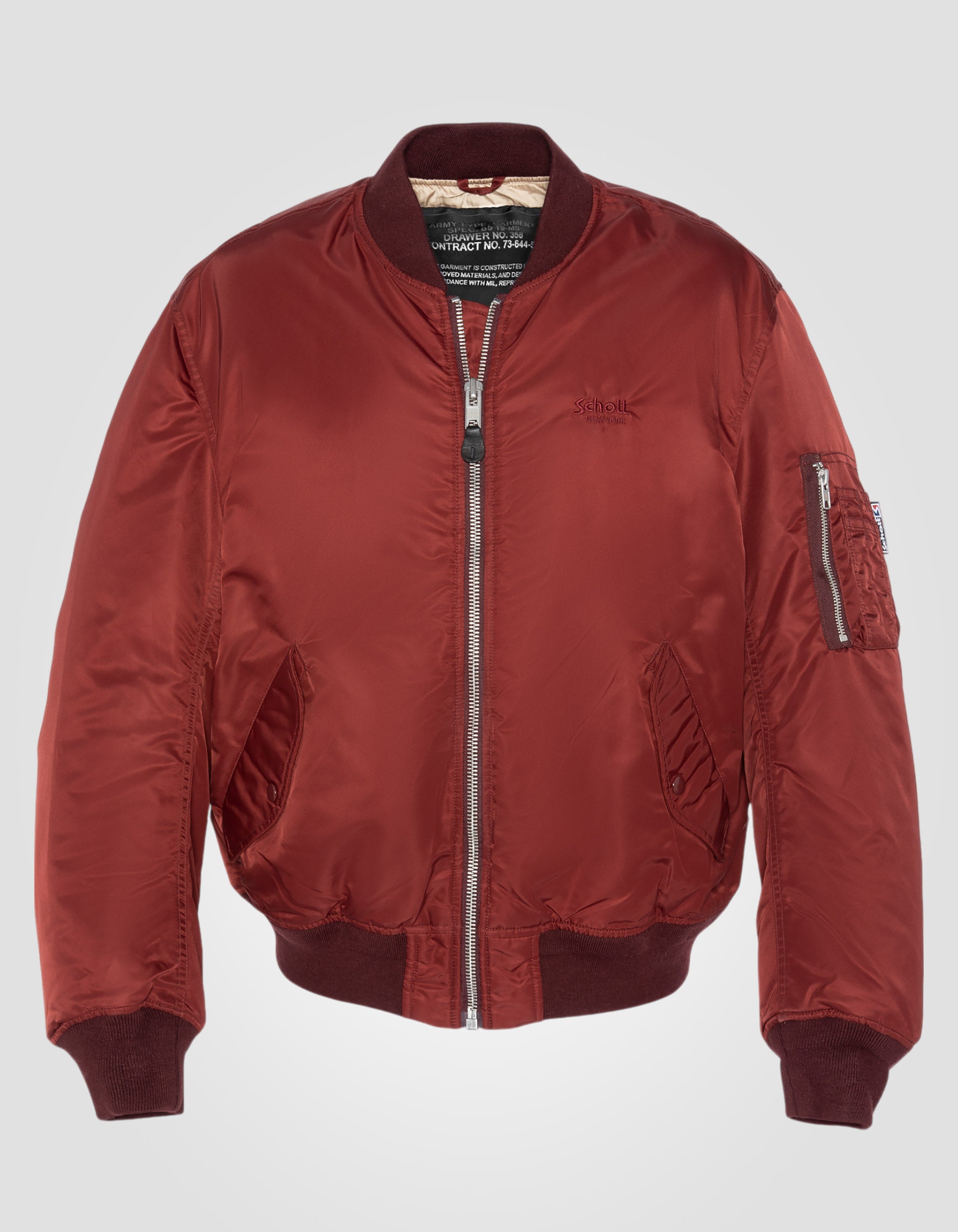 Recycled Nylon washed MA-1 Bomber jacket, comfort fit-1