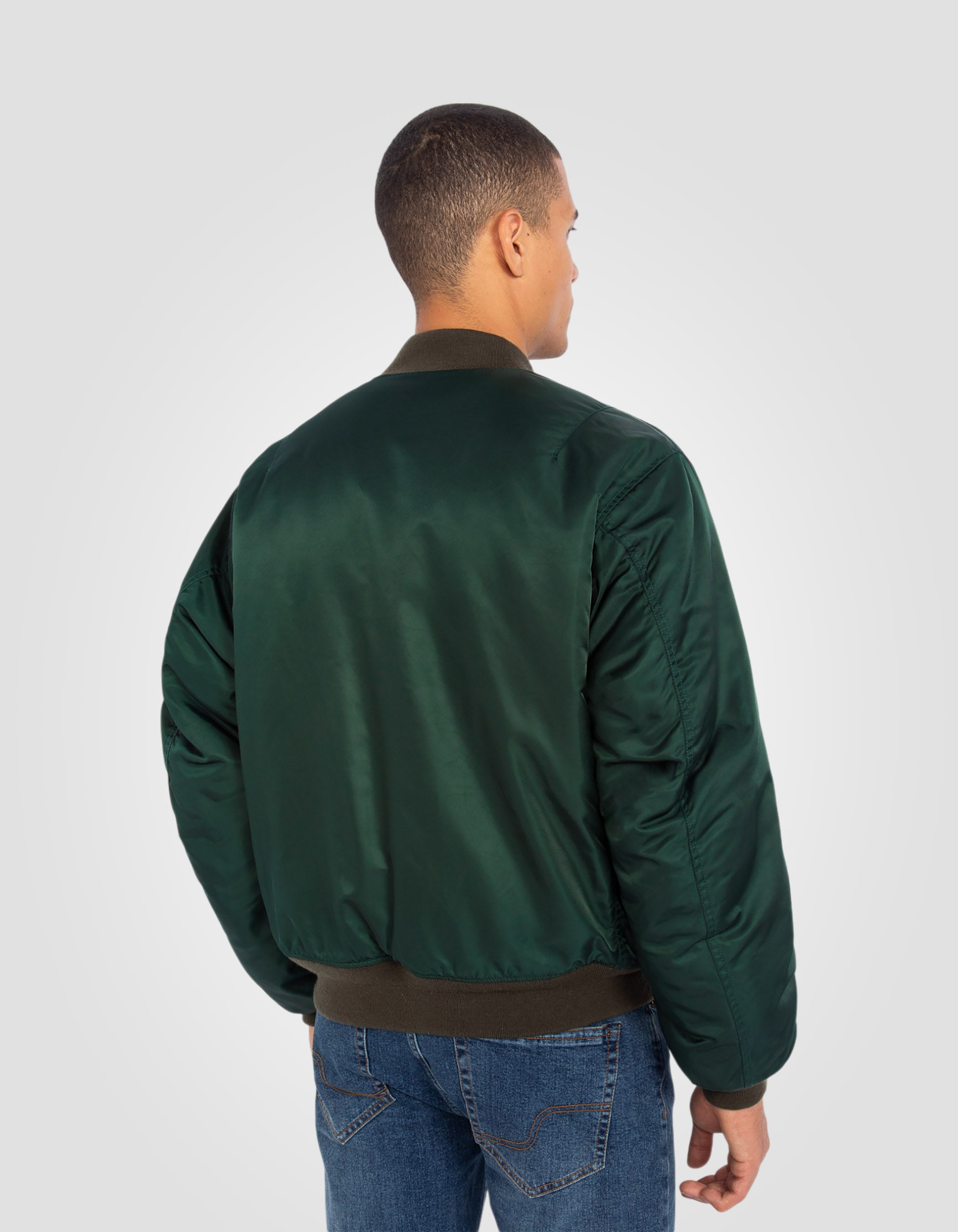 Recycled Nylon washed MA-1 Bomber jacket, comfort fit-6