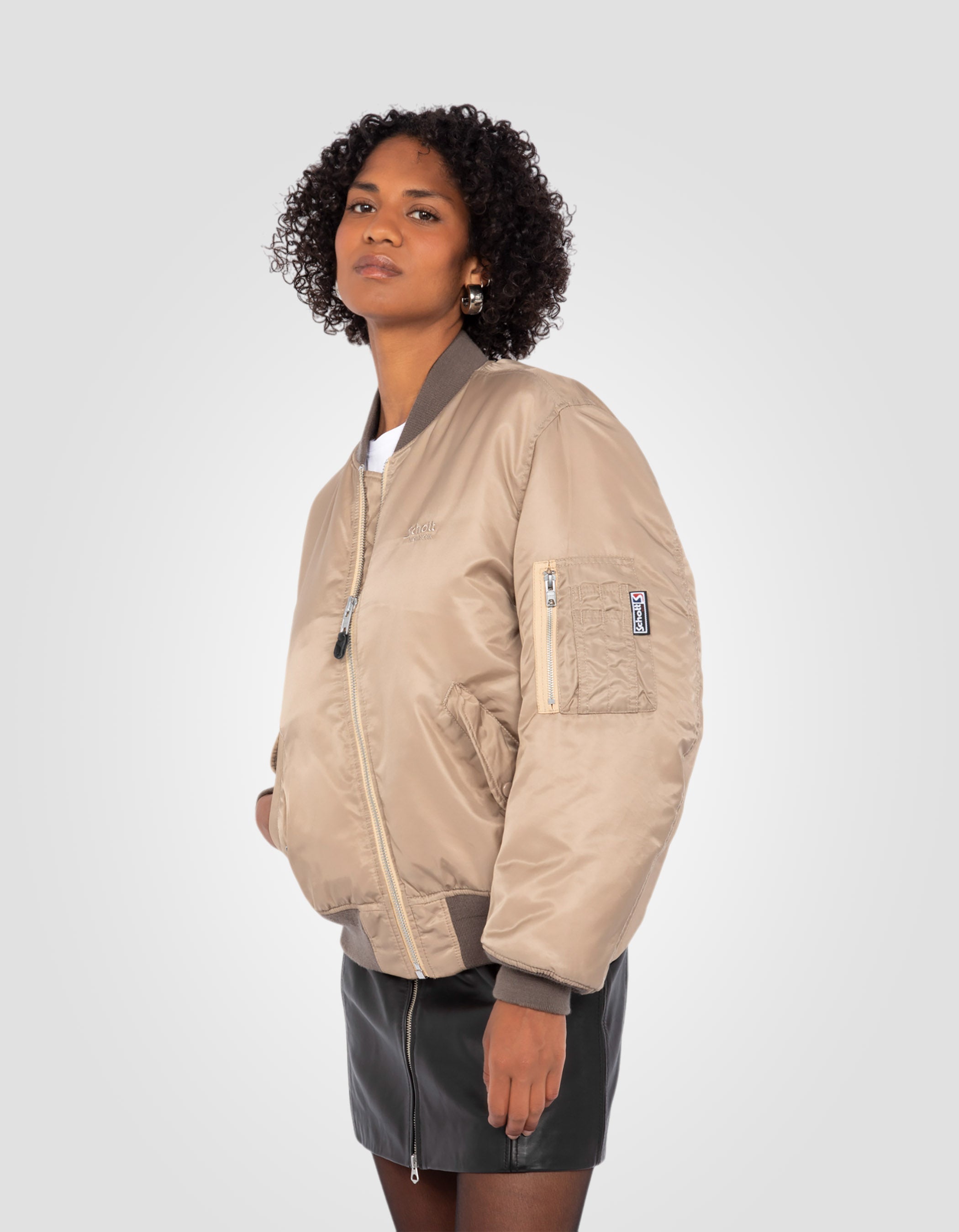 Bomber MA-1 lavé en nylon recyclé, coupe confort-4