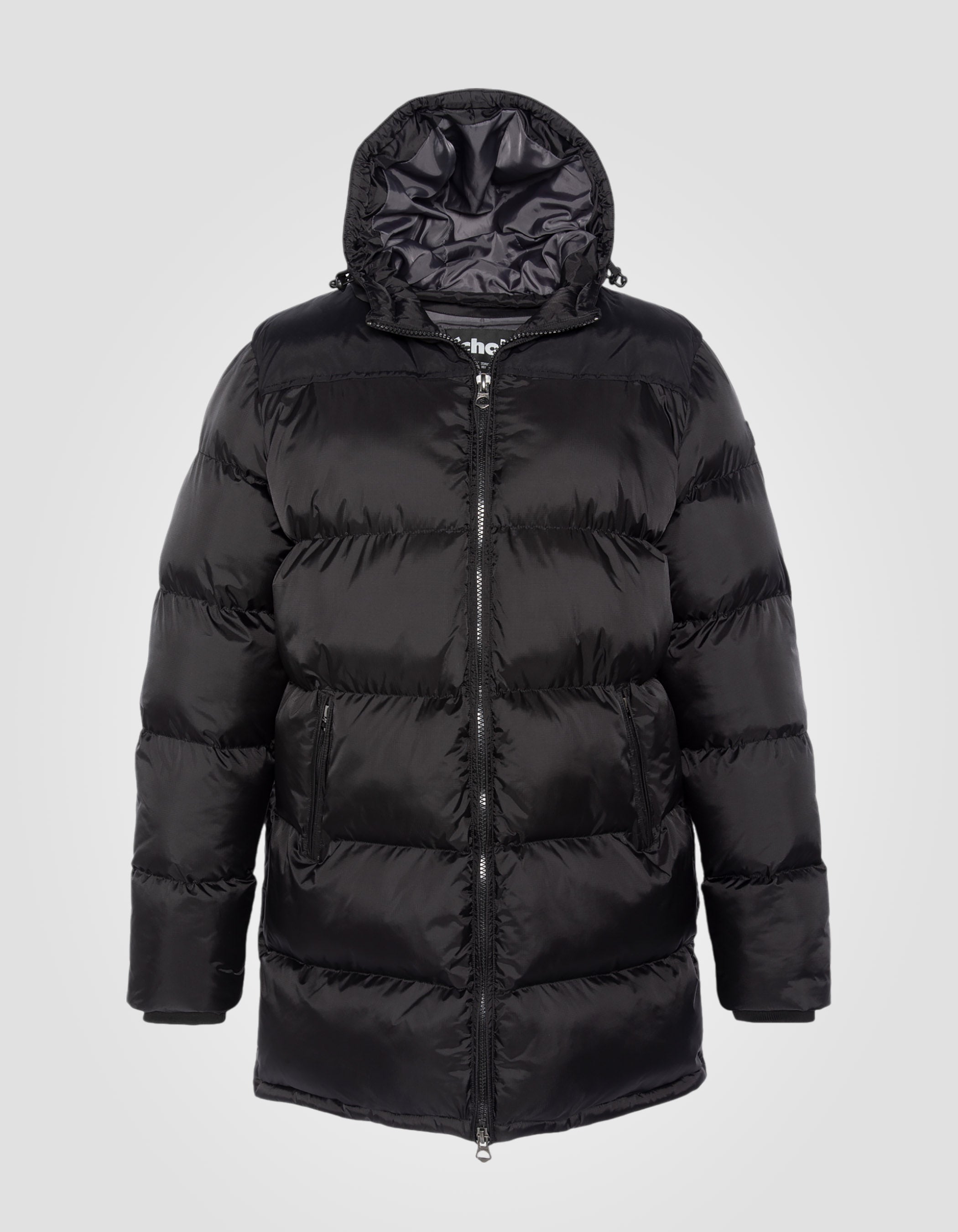 Long hooded puffer coat-2