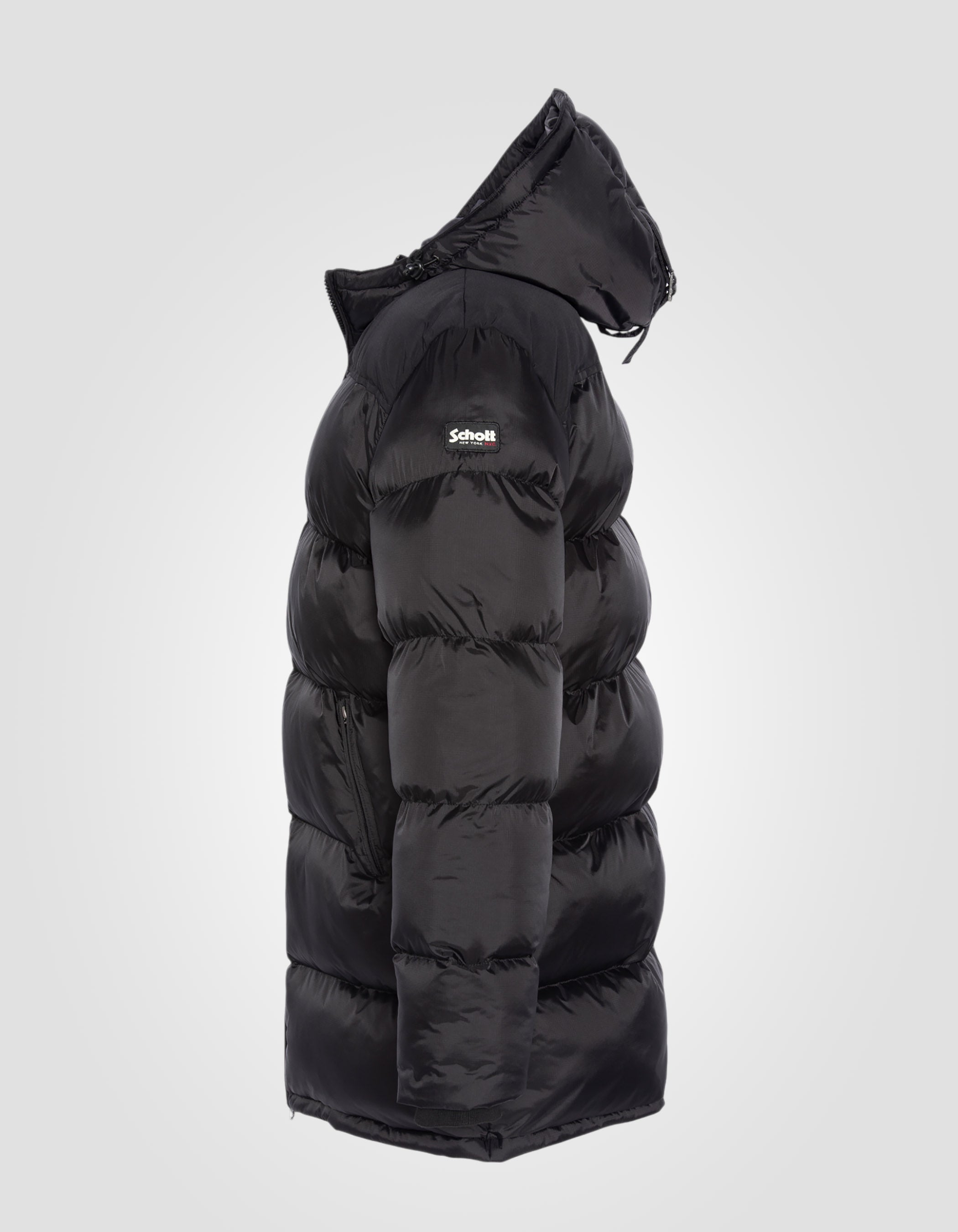 Long hooded puffer coat-7