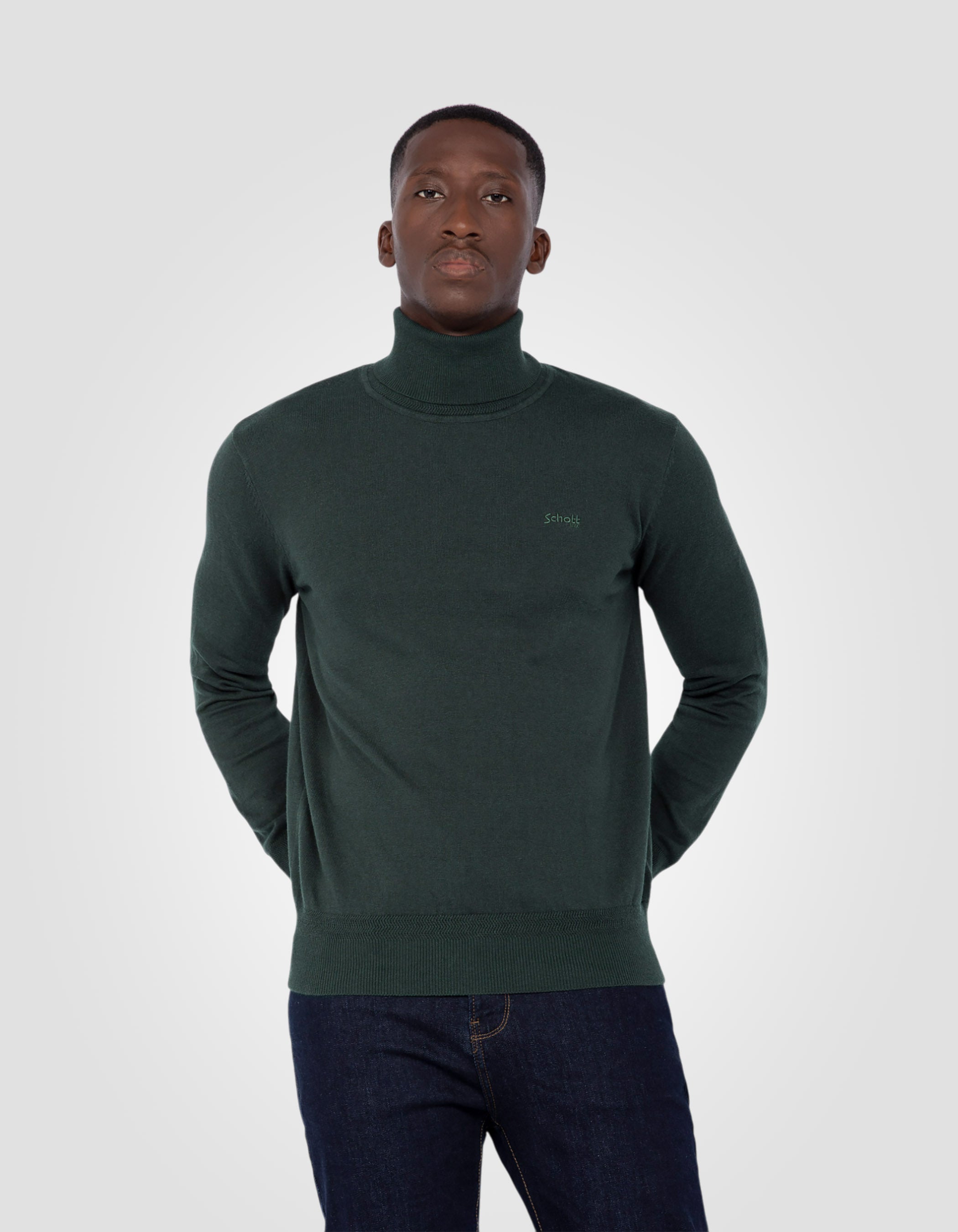 Fine knit Turtleneck sweater-3