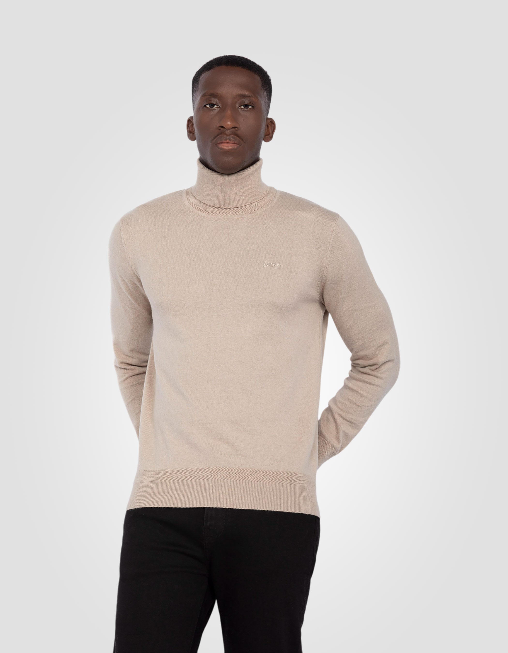 Fine knit Turtleneck sweater-3