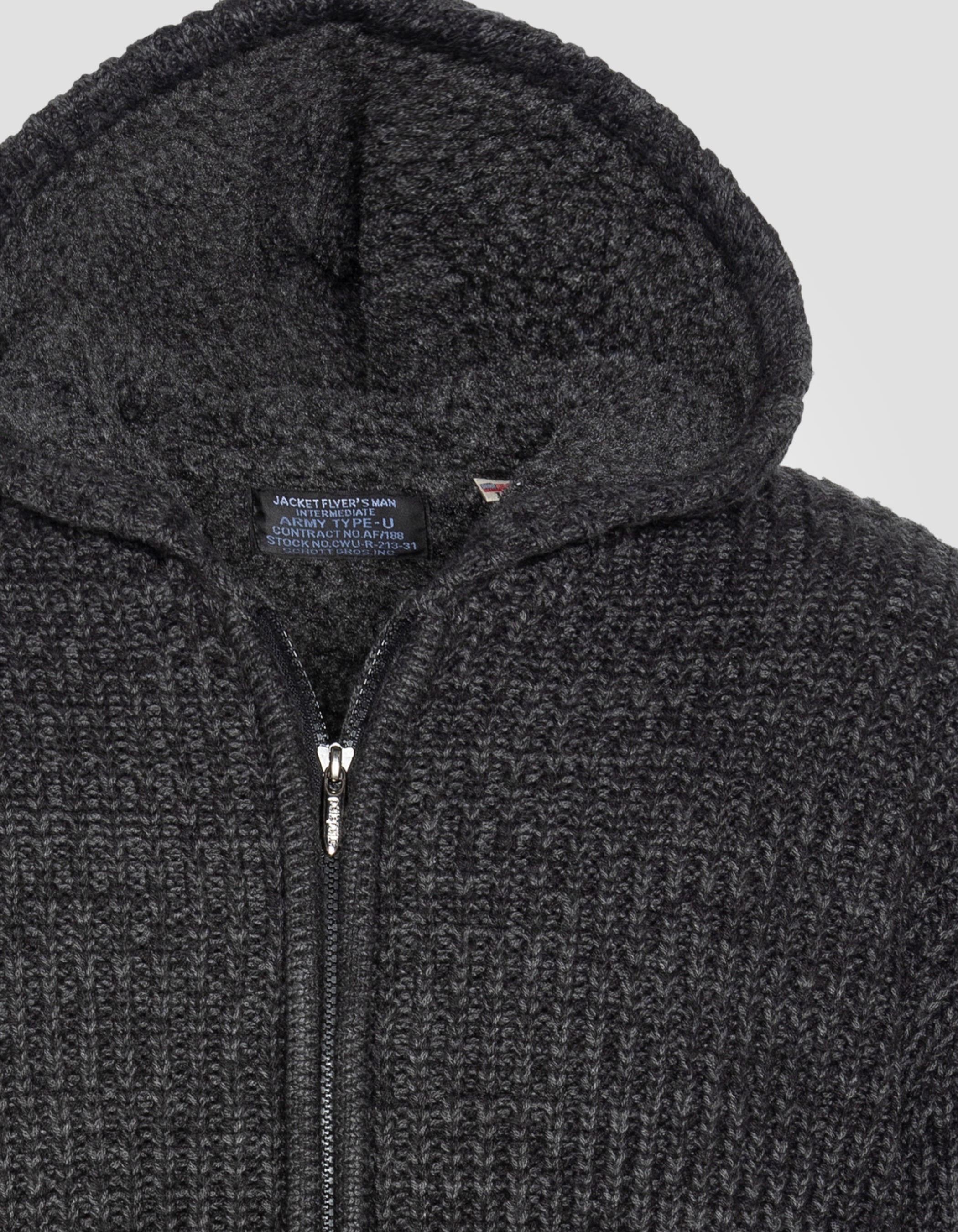 Schott NYC® Sherpa lined cardigan-2