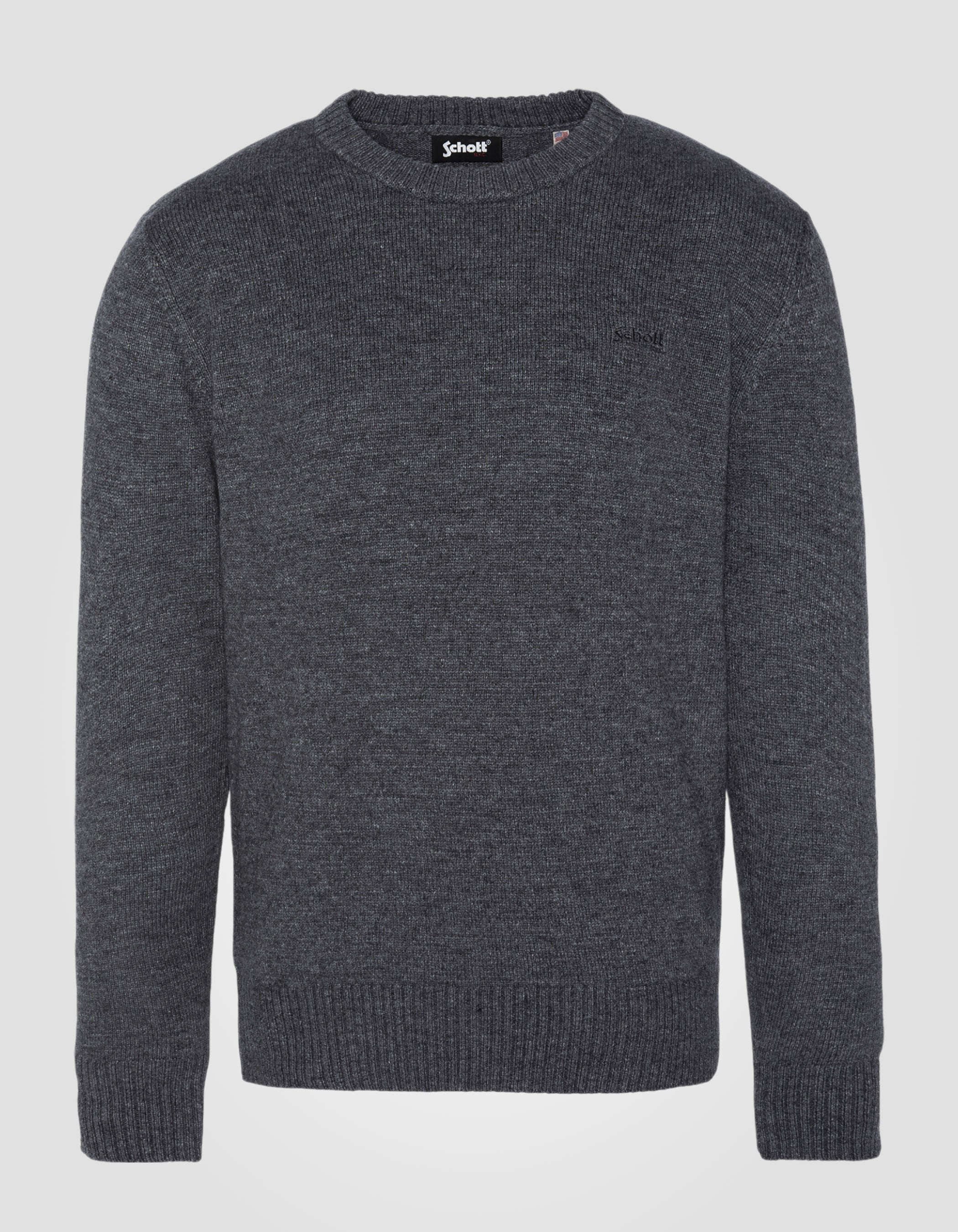 Crewneck sweater in lambswool-1