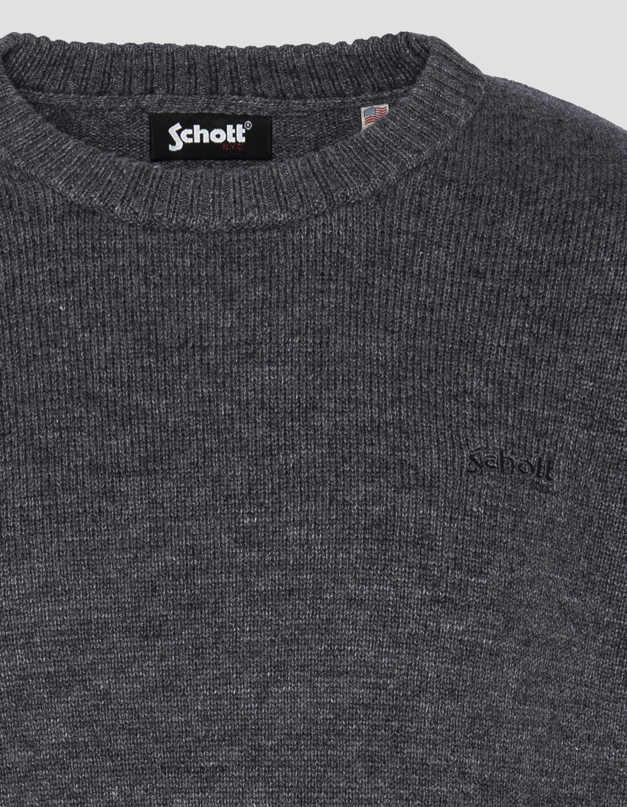 Crewneck sweater in lambswool-3