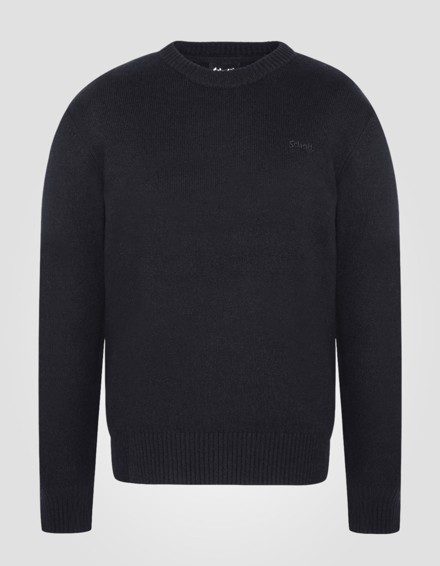 Crewneck sweater in lambswool