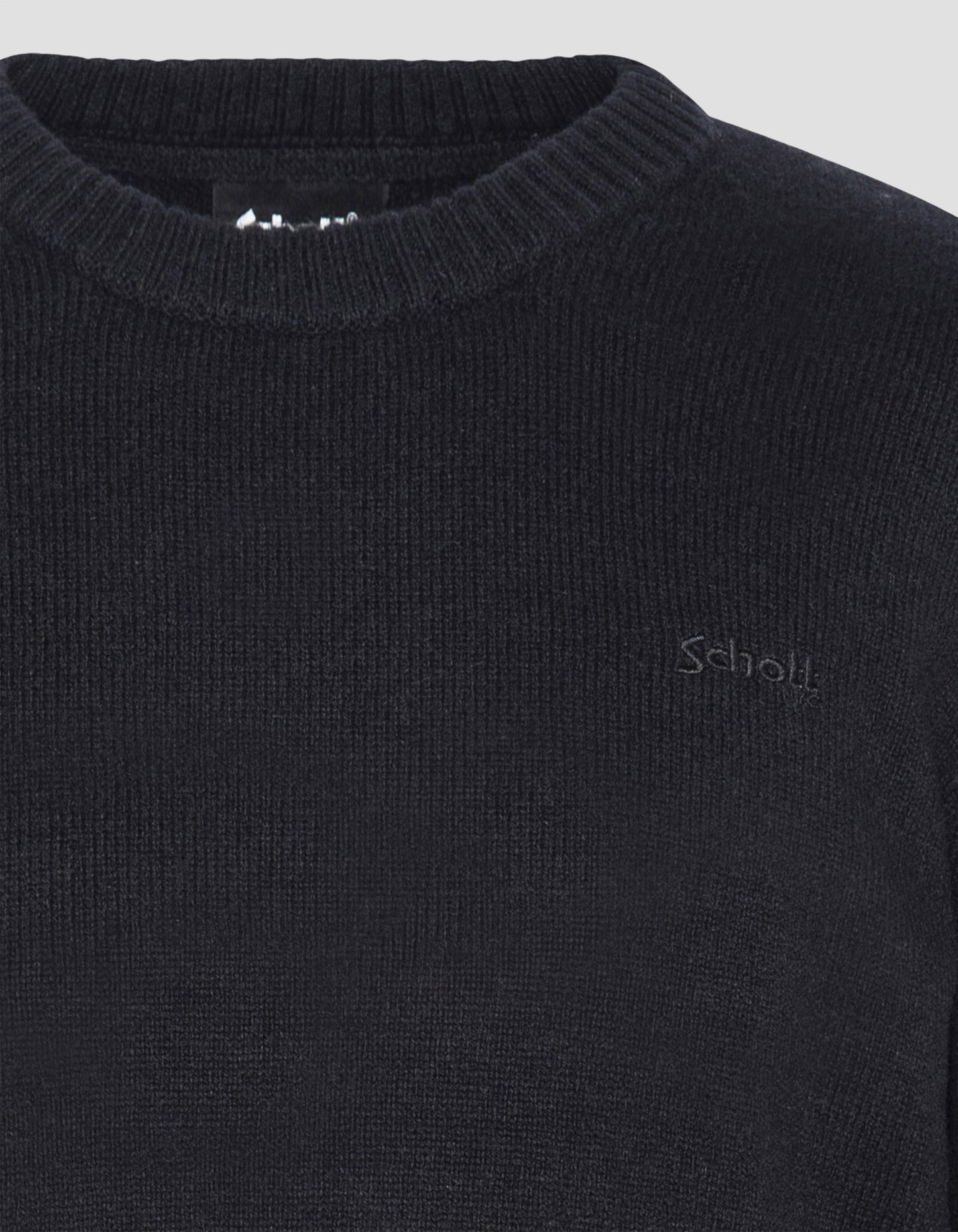 Crewneck sweater in lambswool