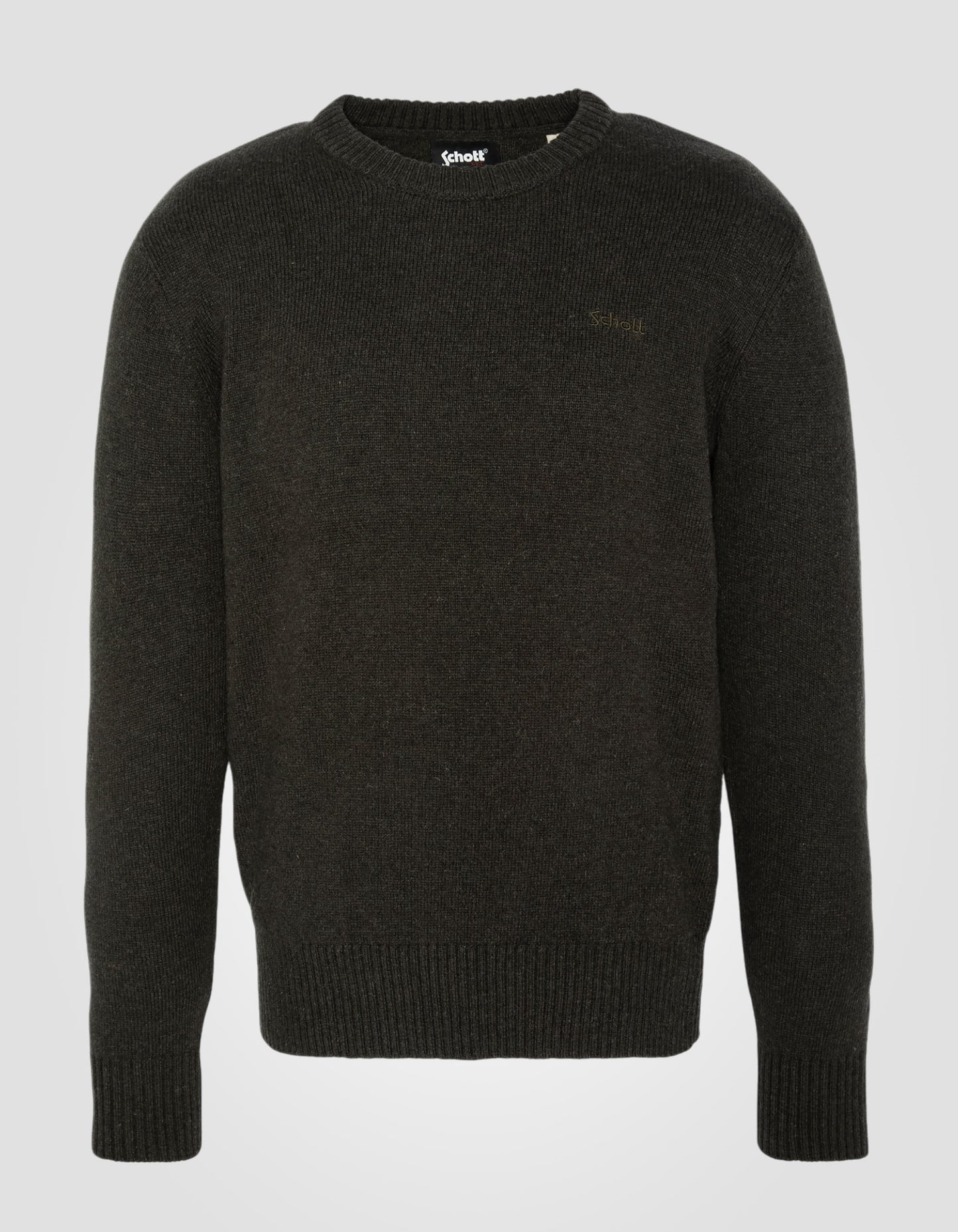 Crewneck sweater in lambswool