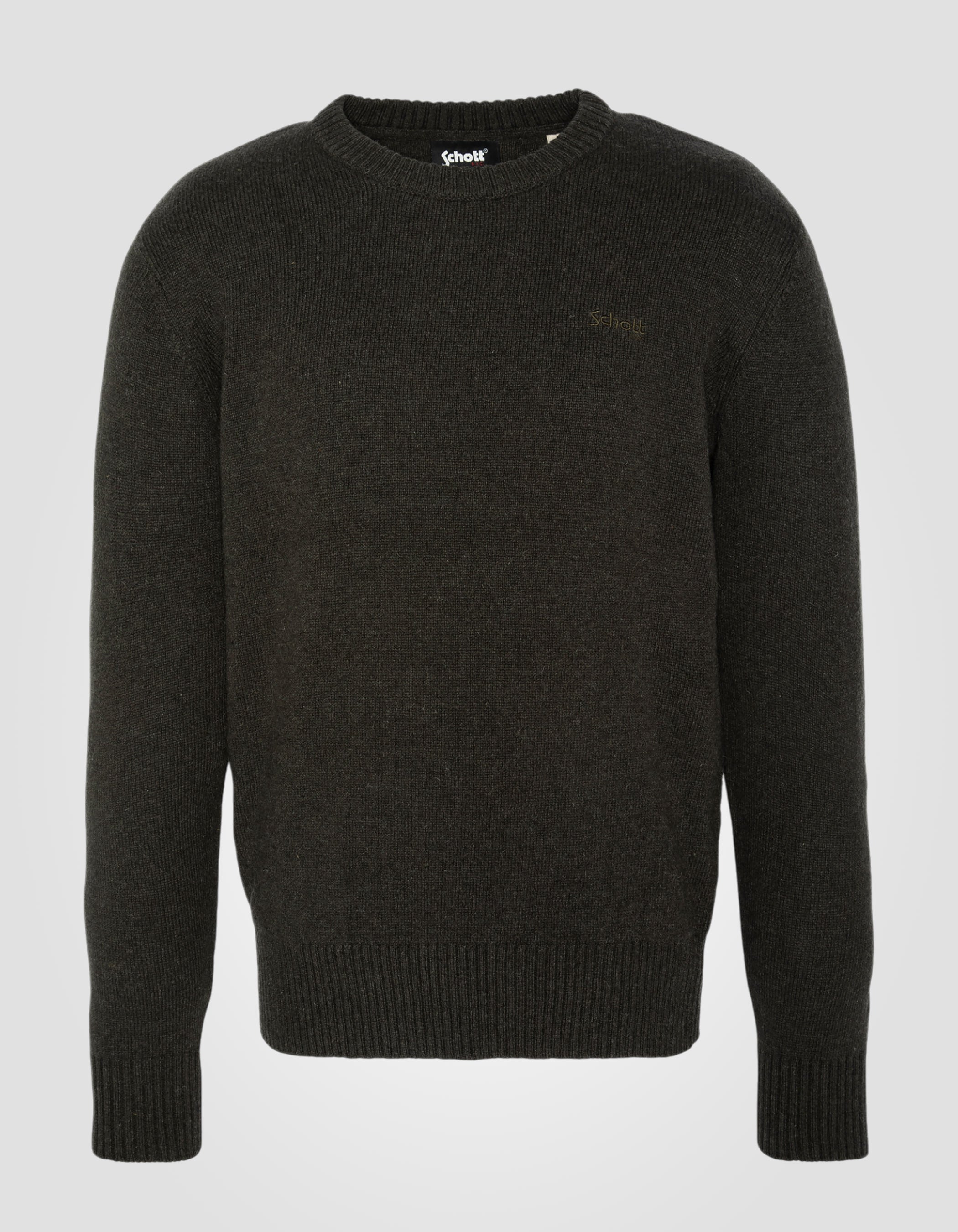 Crewneck sweater in lambswool-1