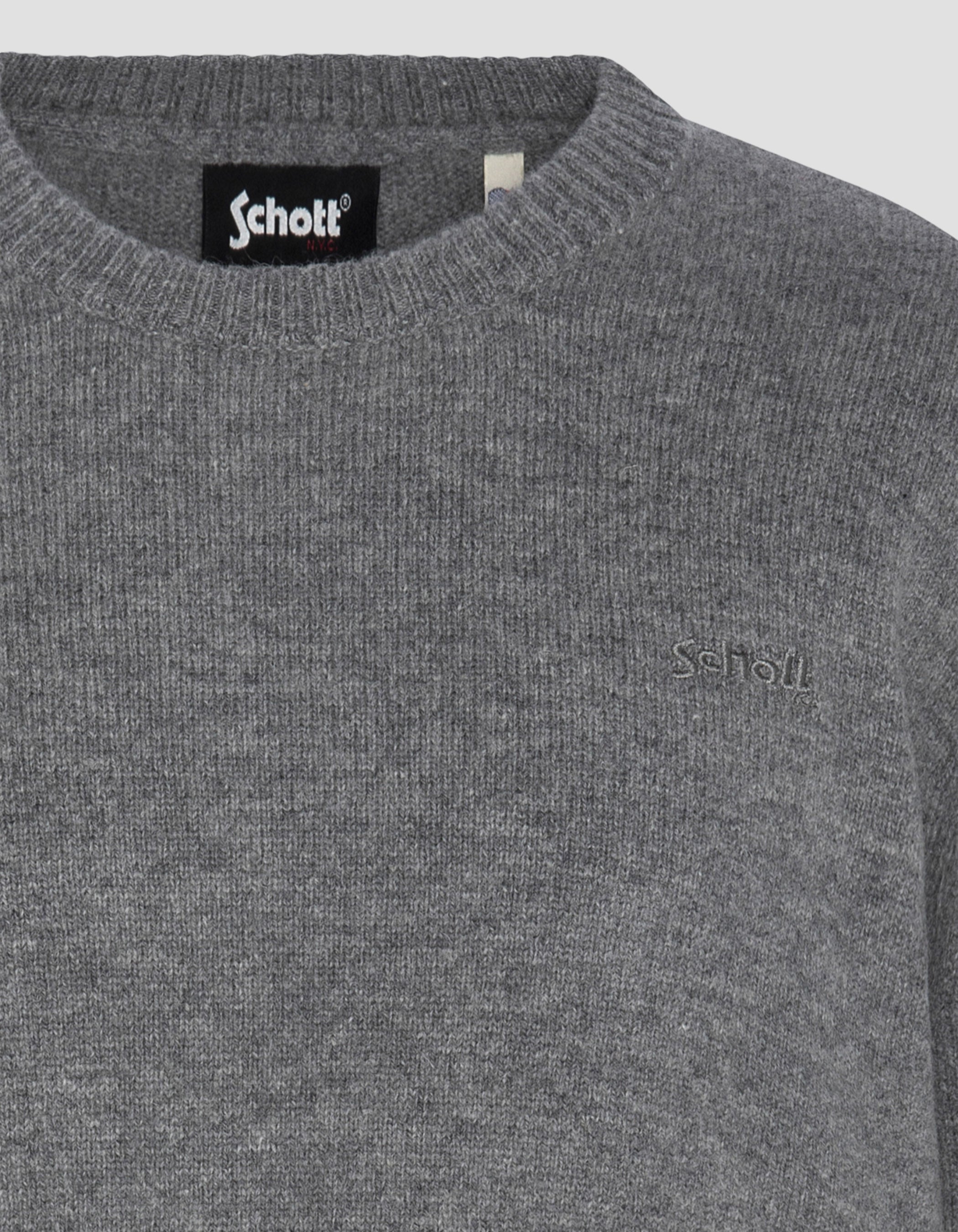 Crewneck sweater in lambswool-3