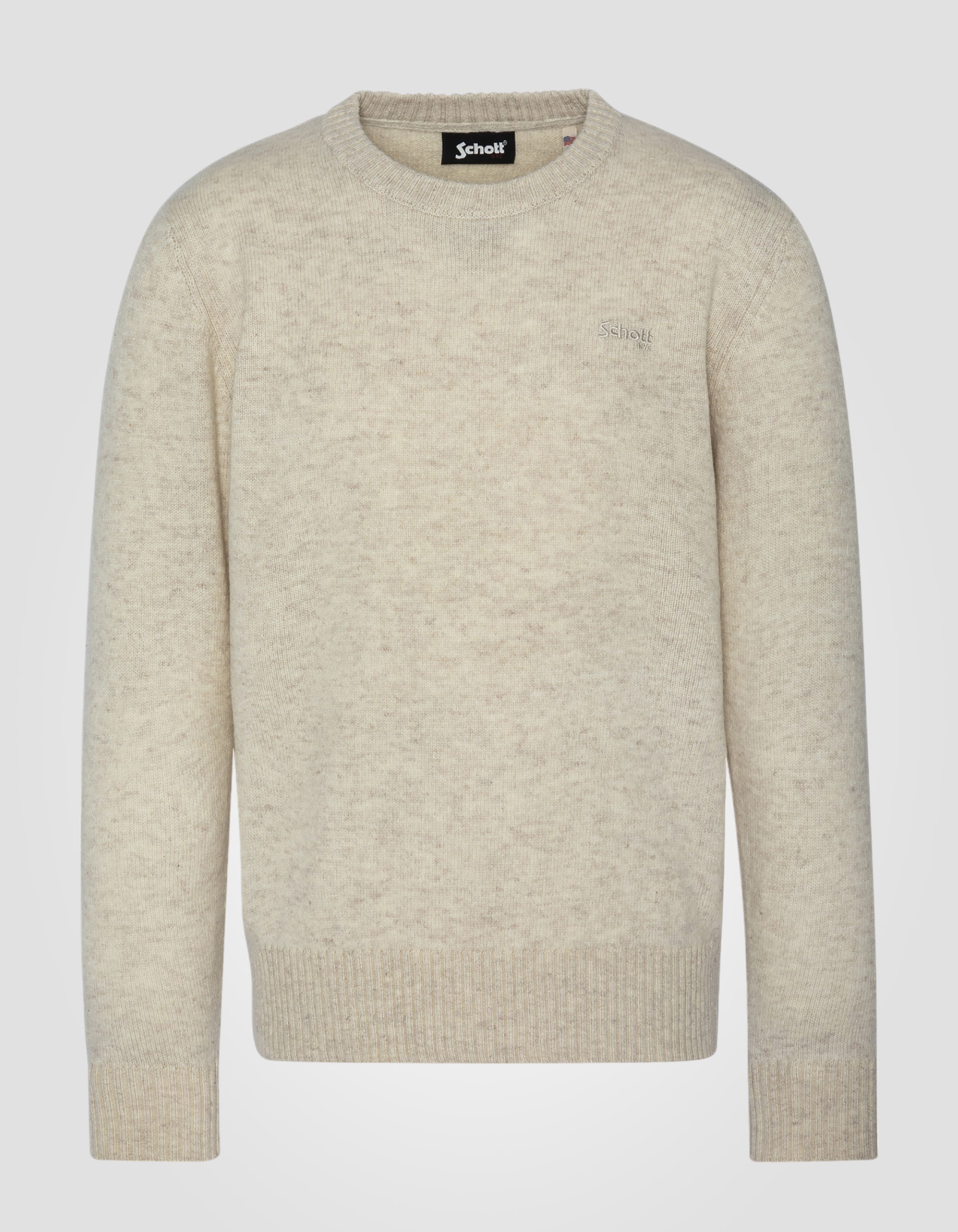 Crewneck sweater in lambswool-1