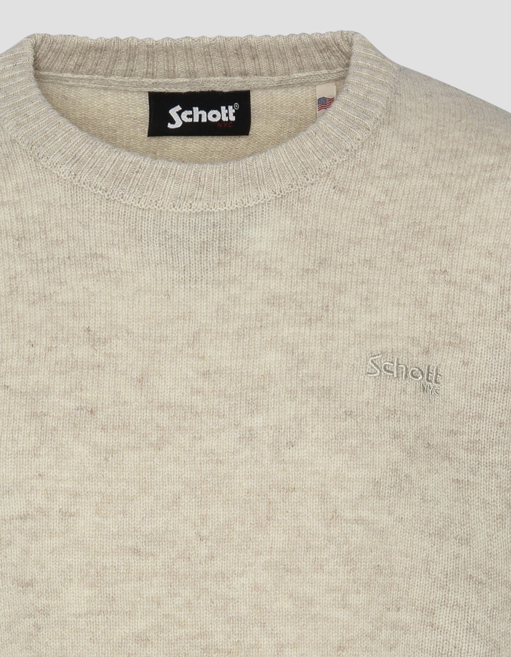 Crewneck sweater in lambswool-3