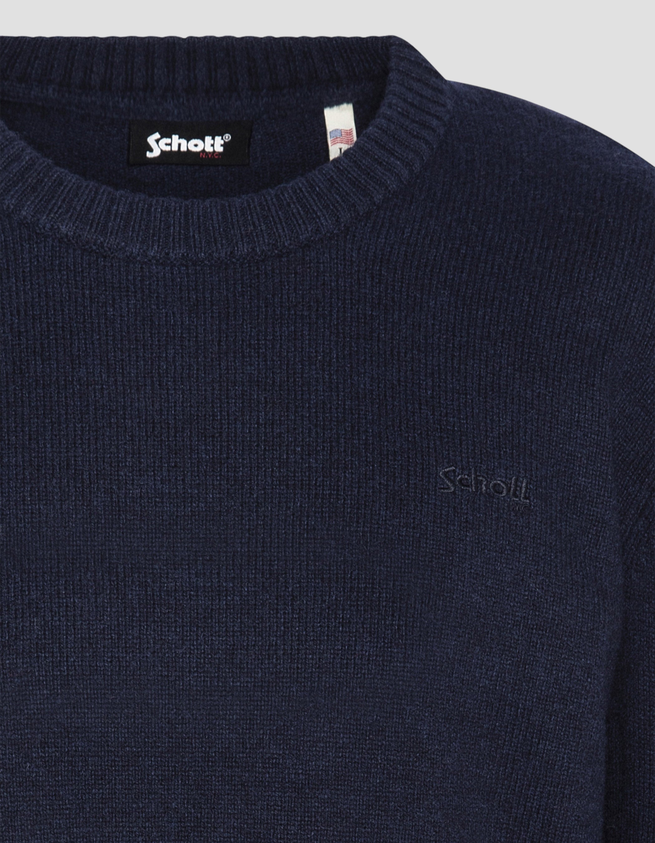 Crewneck sweater in lambswool-3