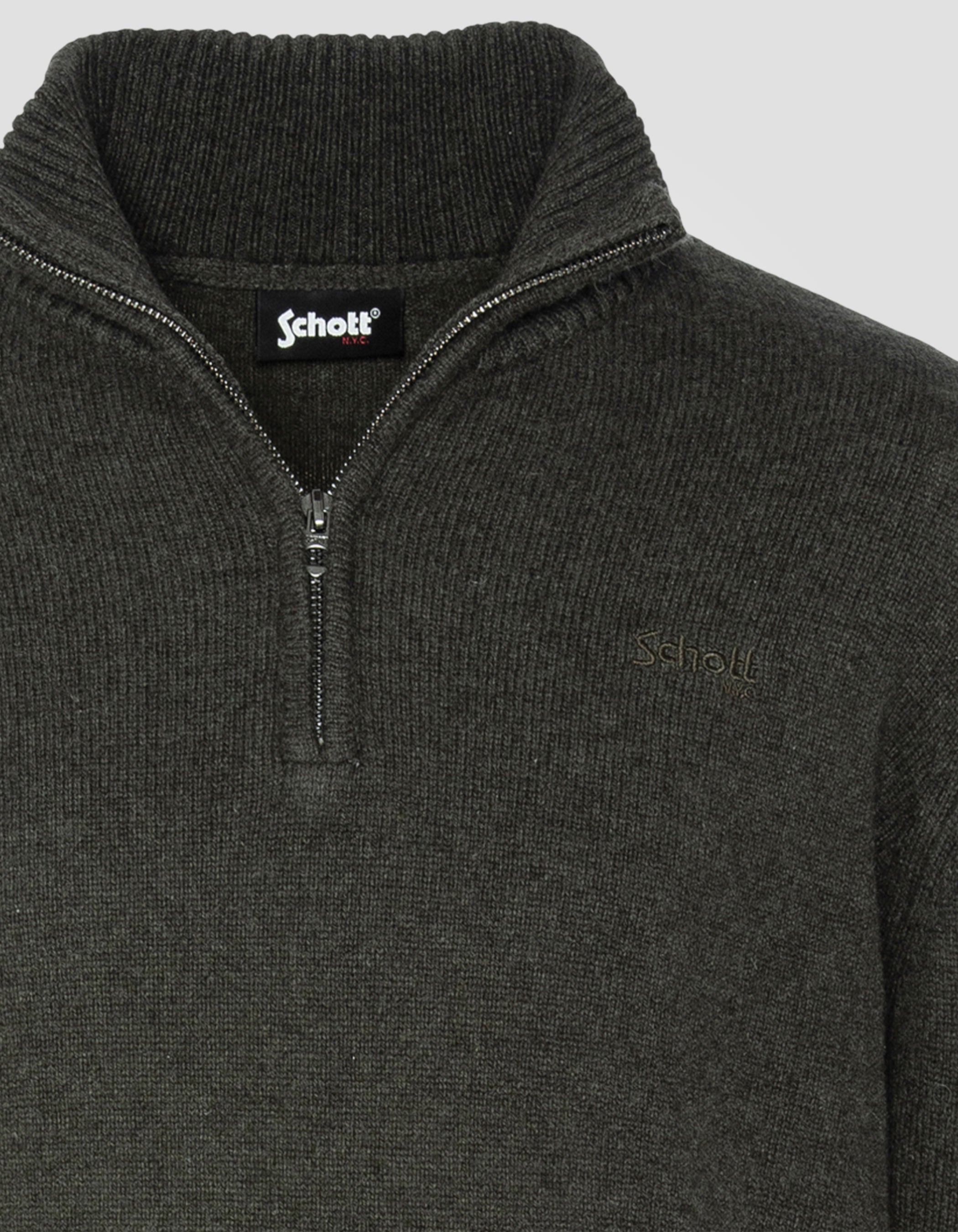 Trucker sweater in lambswool-3