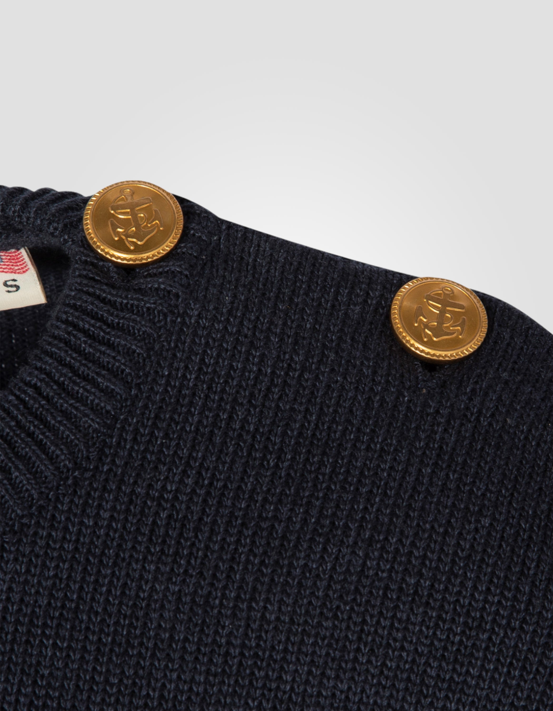 Sailor's crewneck sweater with shoulder buttons-4