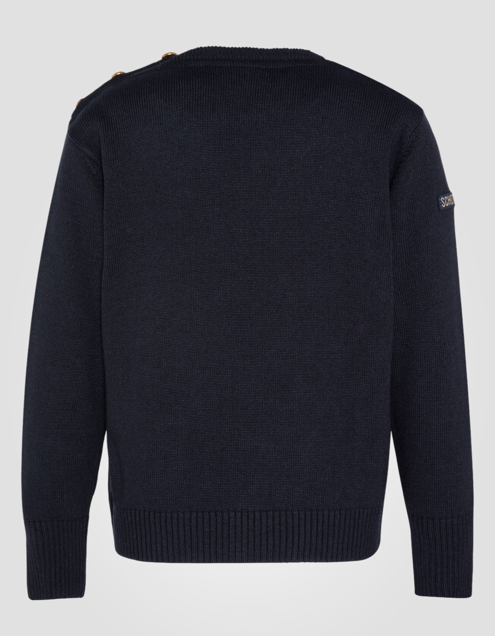 Sailor's crewneck sweater with shoulder buttons-2