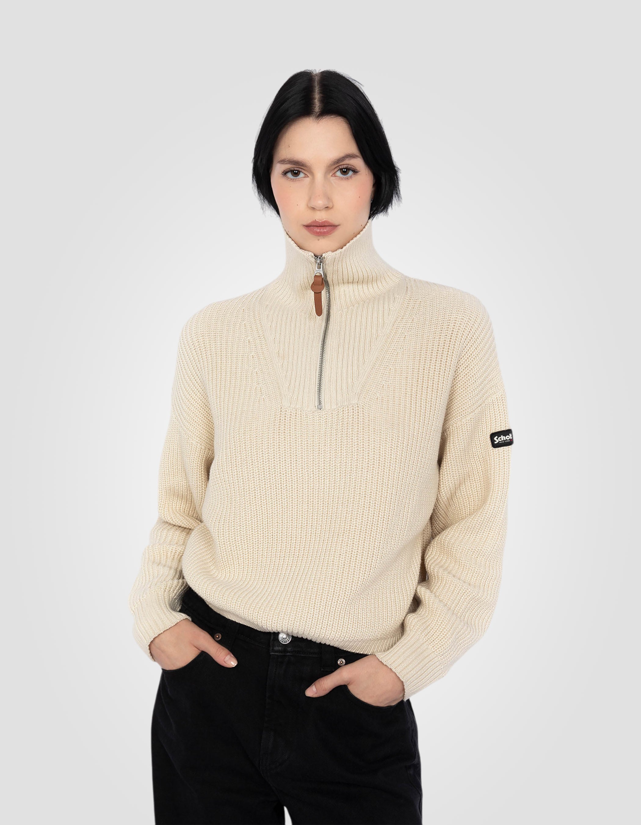 Crop Trucker sweater-5