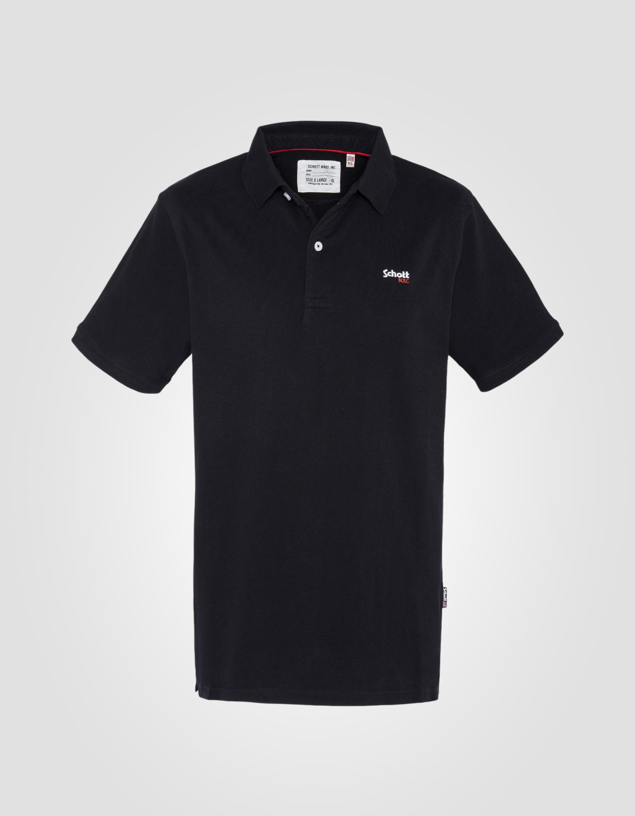 Cotton pique polo shirt-1