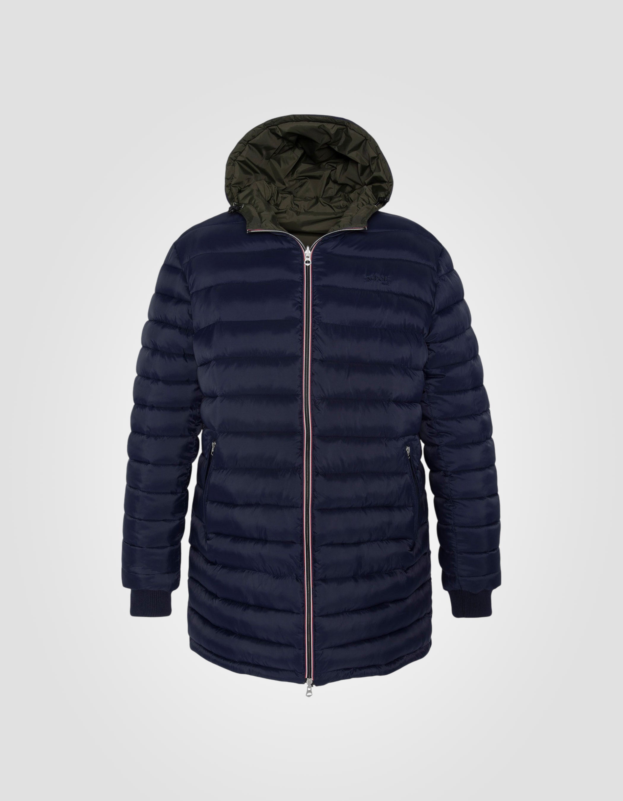 Reversible long puffer jacket-3