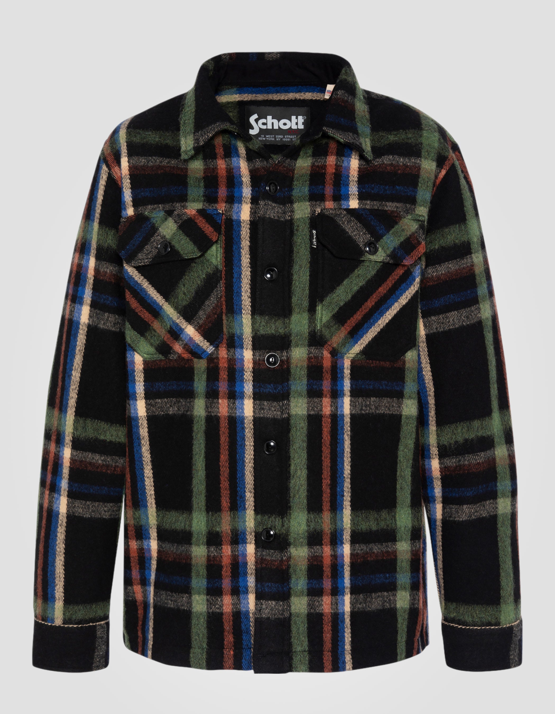 Work plaid overshirt-1